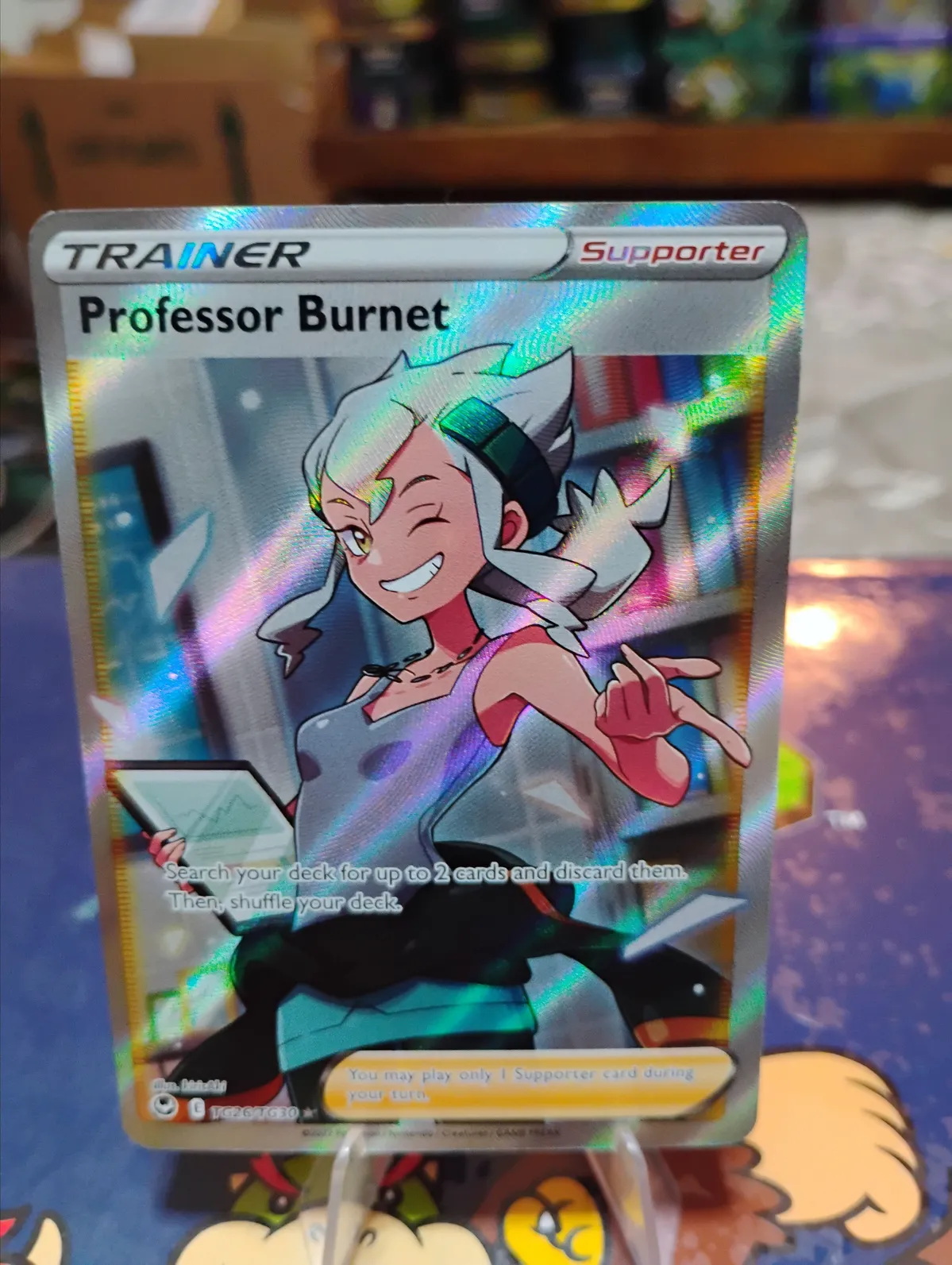 Full Art Trainer Professor Burnet TG26/TG30  Whatnot: Shop, Sell, Connect