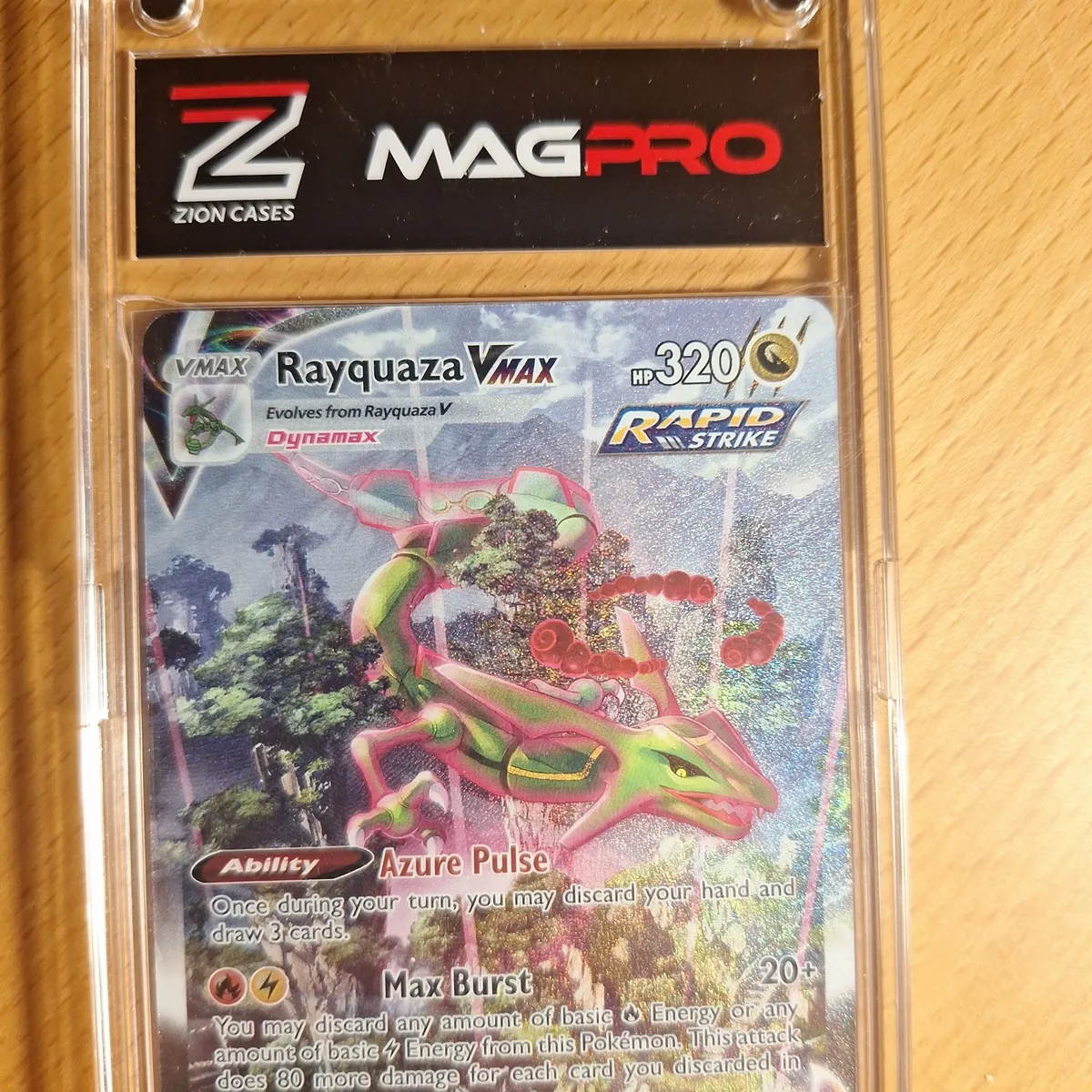 Rayquaza 2021 Pokemon Sword and Shield Evolving Skies VMAX Alternate Art Secret #218 PSA Authenticated 9 Card