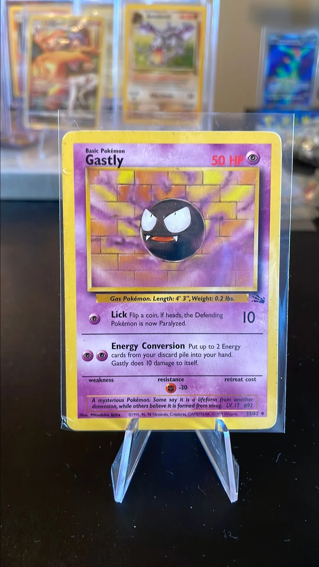 1999 gastly pokemon card 25th Anniversary Celebrations Promo Charizard Venusaur Blastoise S8a-P –  japanmaster main image 1