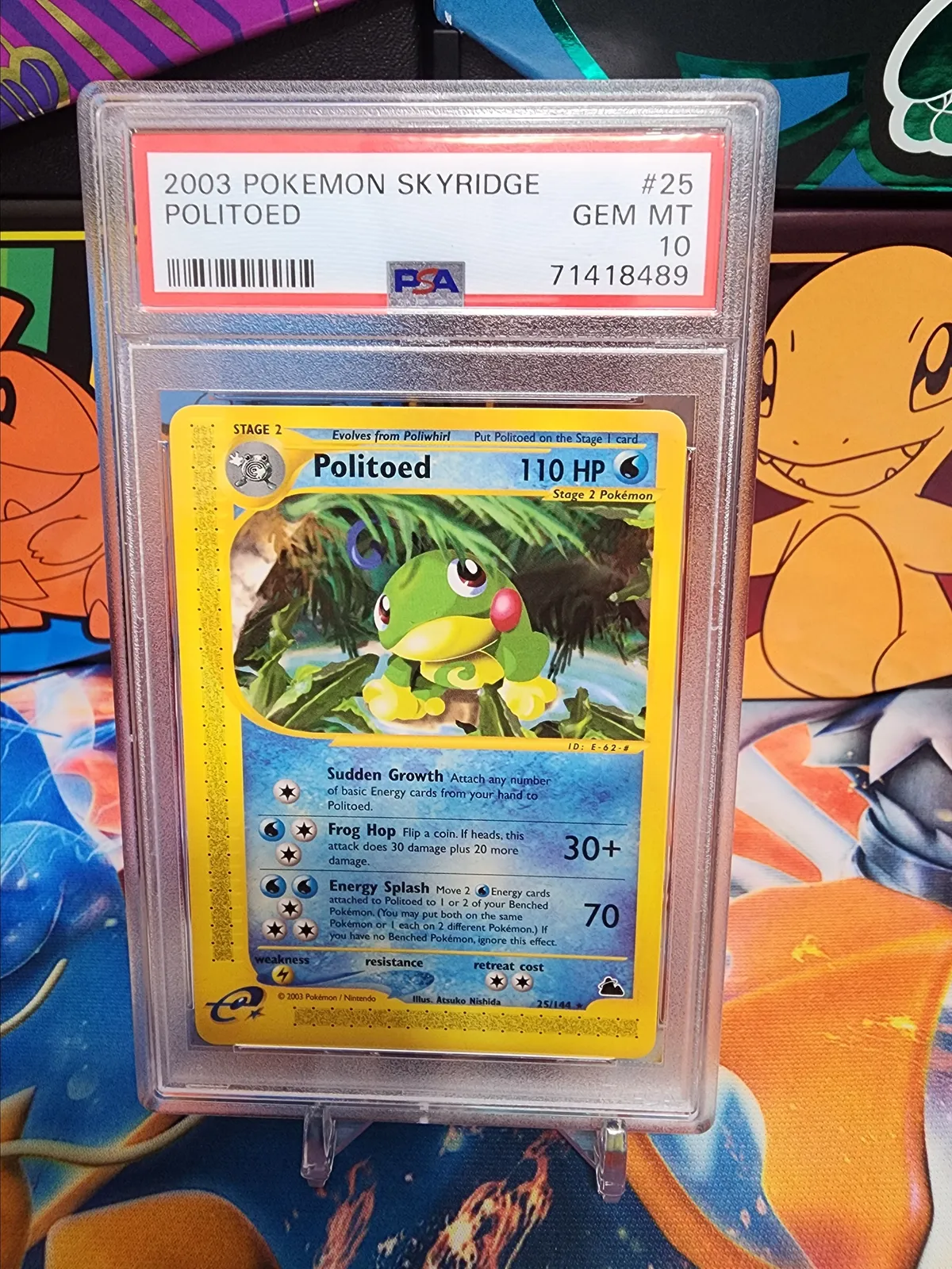 PSA GEM MINT 10 - POLITOED - 2003 Skyridge Set - Non Holo Rare Pokemon -  25/144  Whatnot: Shop, Sell, Connect