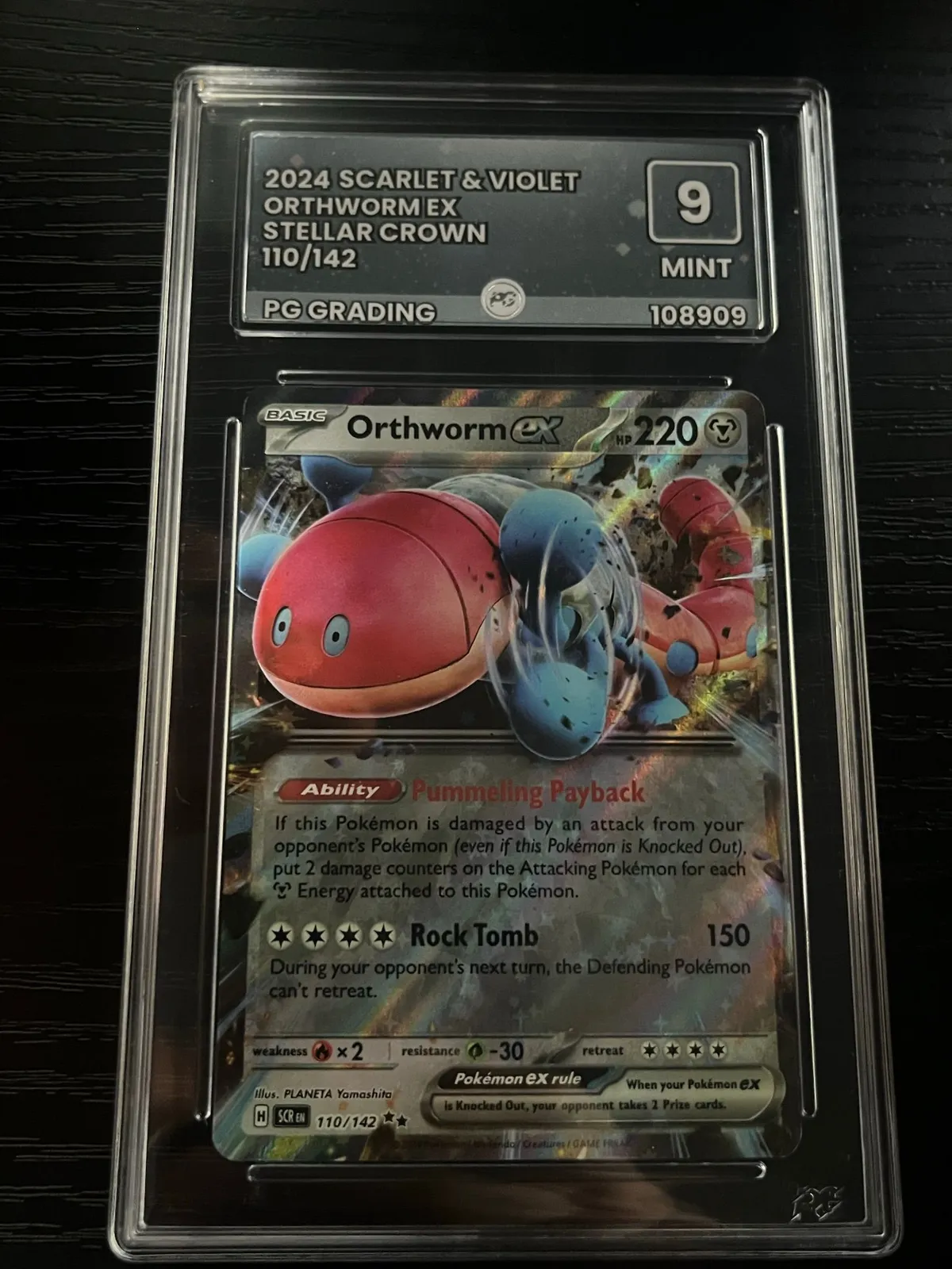 orthworm pokémon card Orthworm Full Art 162/142 Stellar Crown Pokémon Card main image 0