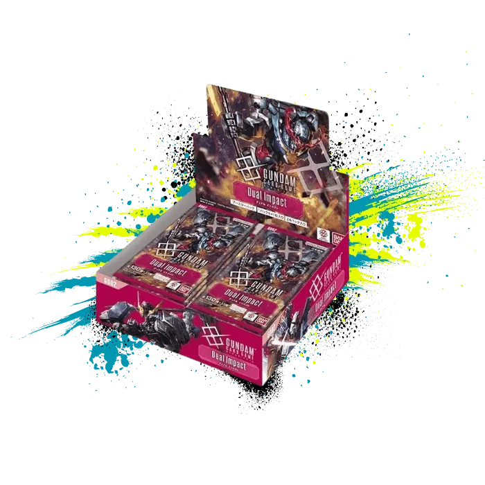 gundam gd02 booster box Amazon.com: Bandai (BANDAI) Gundam Card Game Booster Pack Dual Impact [GD02]  (Box) 24 Packs Included : Toys & Games main image 1