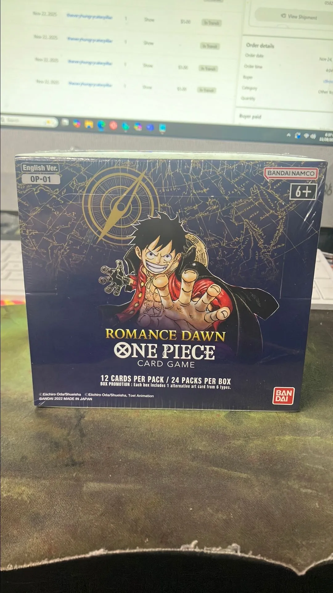 romance dawn booster box blue bottom Romance Dawn main image 1