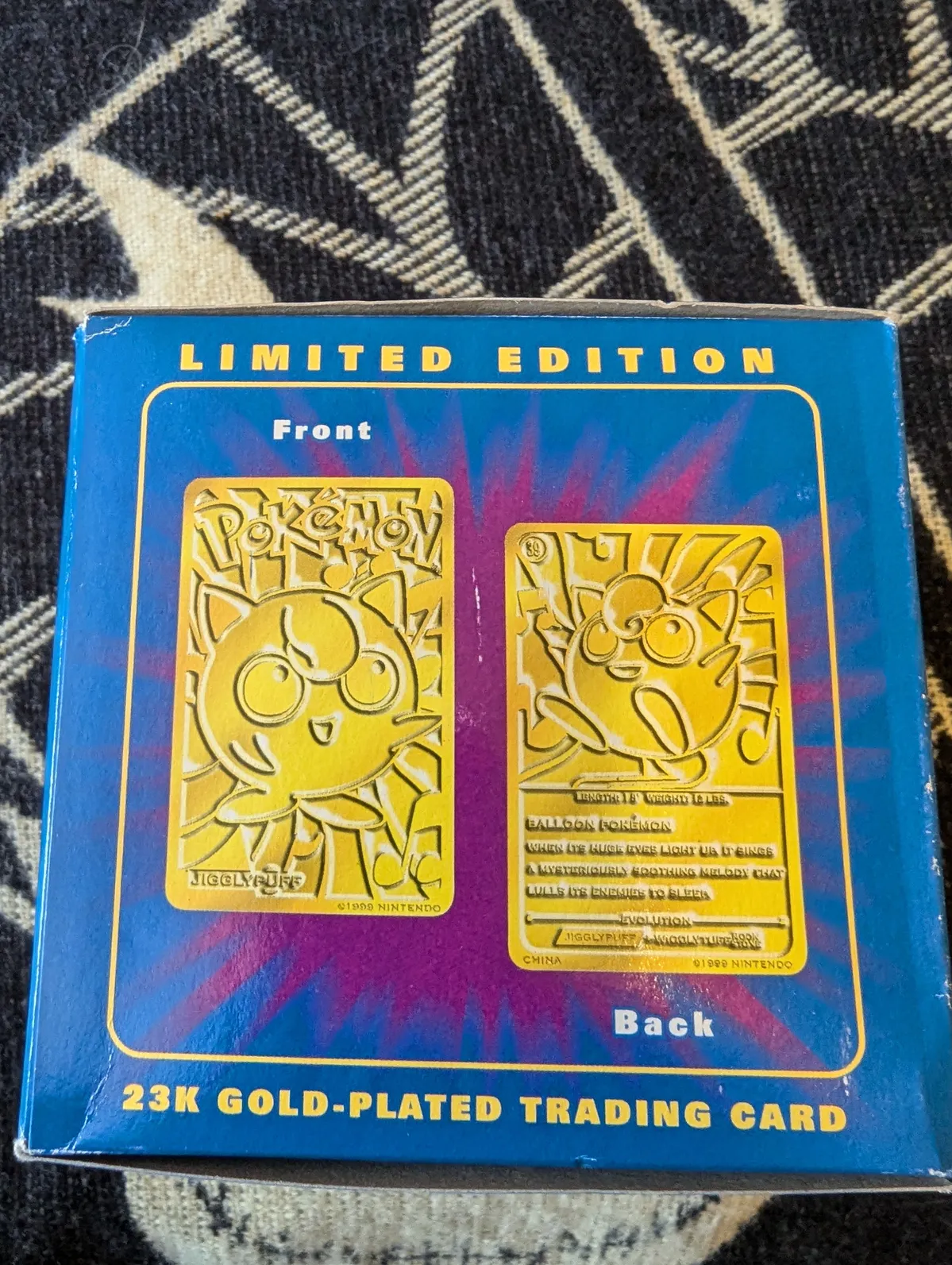 Jigglypuff #39 (Factory sealed)1999 Burger King BK 23K Gold plated   Whatnot: Shop, Sell, Connect