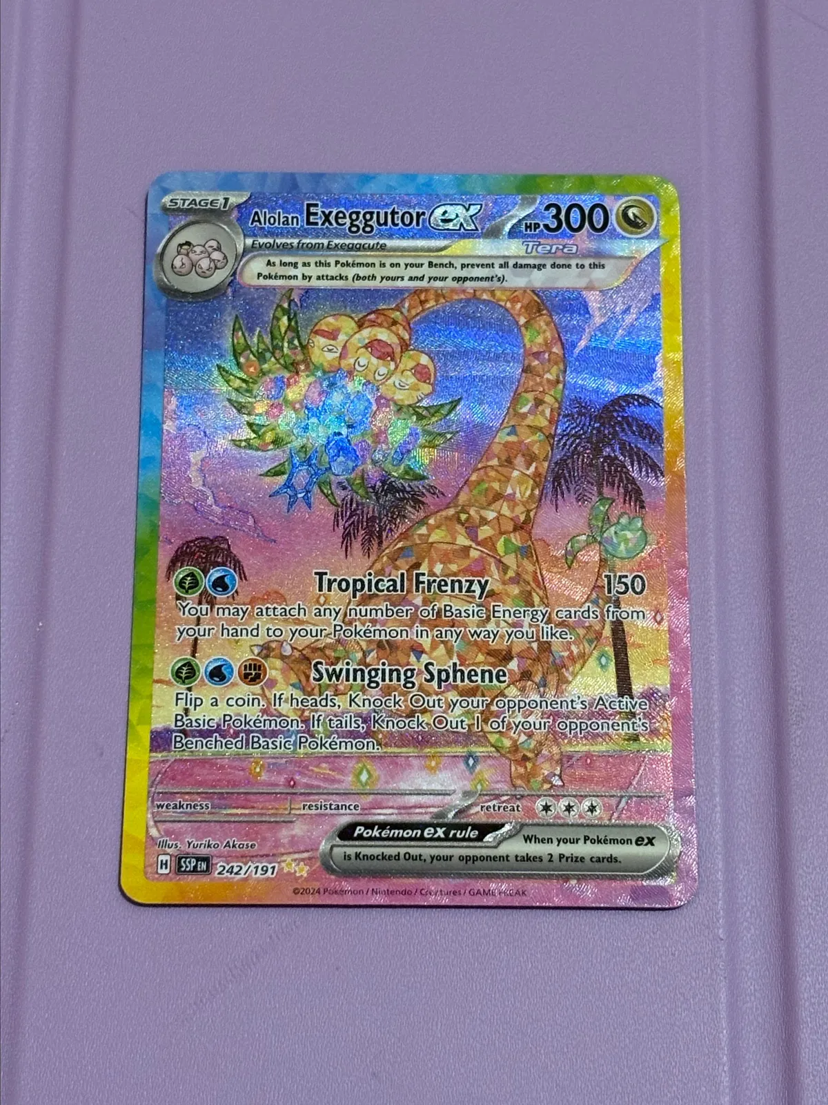 242 191 pokemon card Pokemon 2017 Legends of Alola Tin Lunala GX  Grail Collectibles AZ
