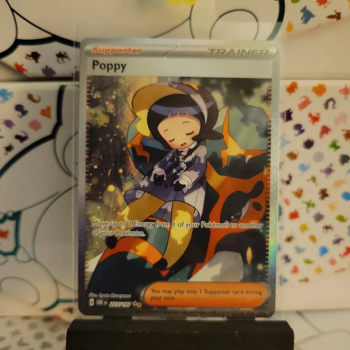 poppy full art pokemon card Amazon.com: Pokemon - Poppy 220/197 - Obsidian Flames - Ultra Rare main image 0