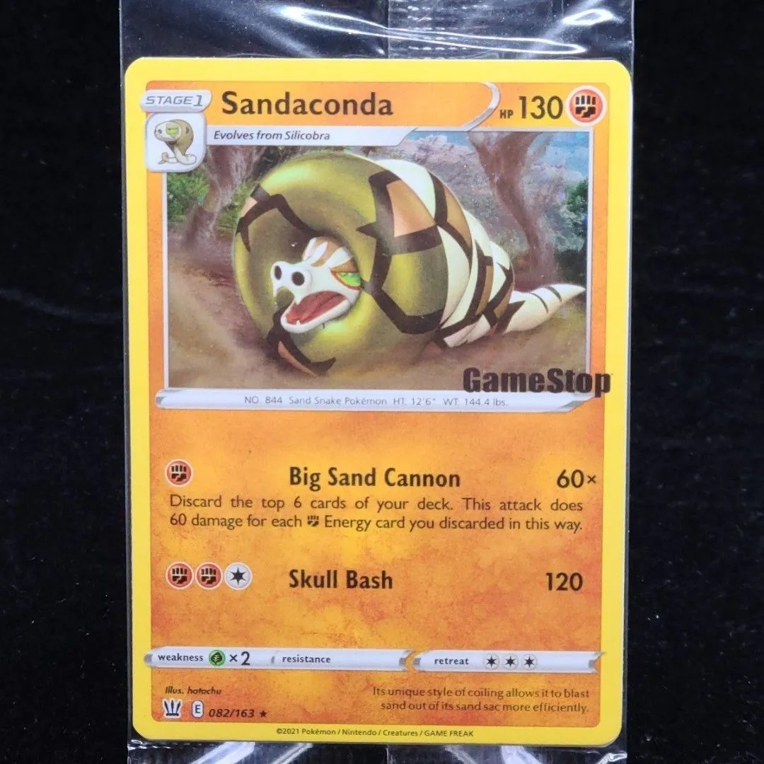 sandaconda pokémon card Pokemon Chilling Reign Sandaconda V #175