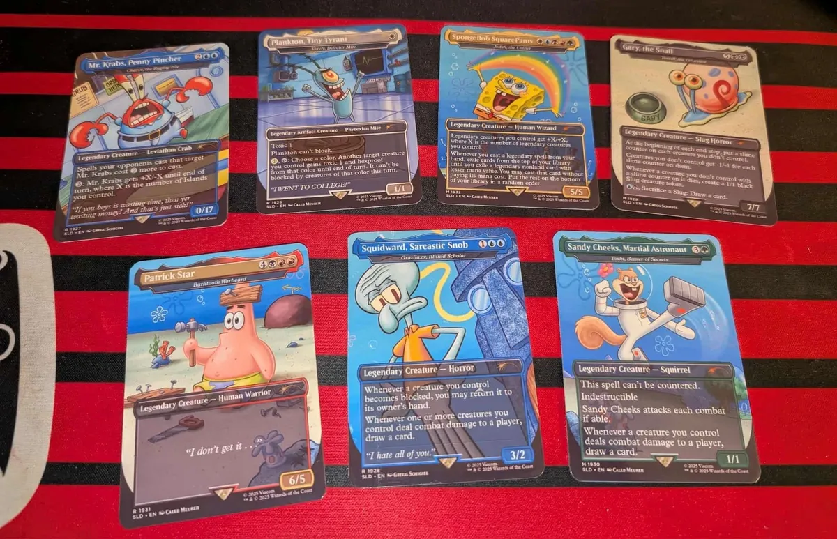 mtg spongebob commander deck EDH Deck SquarePants 100 Magic Cards Custom Deck 5 Color Legendary Creatures Legends 5 Color Jodah, the Unifier Spongebob Commander Deck
