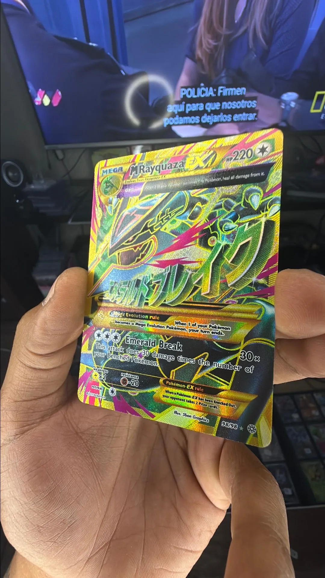 rayquaza pokemon card shiny Shining Rayquaza Ultra Rare 057/072 SM3+ MINT – japanmaster main image 1