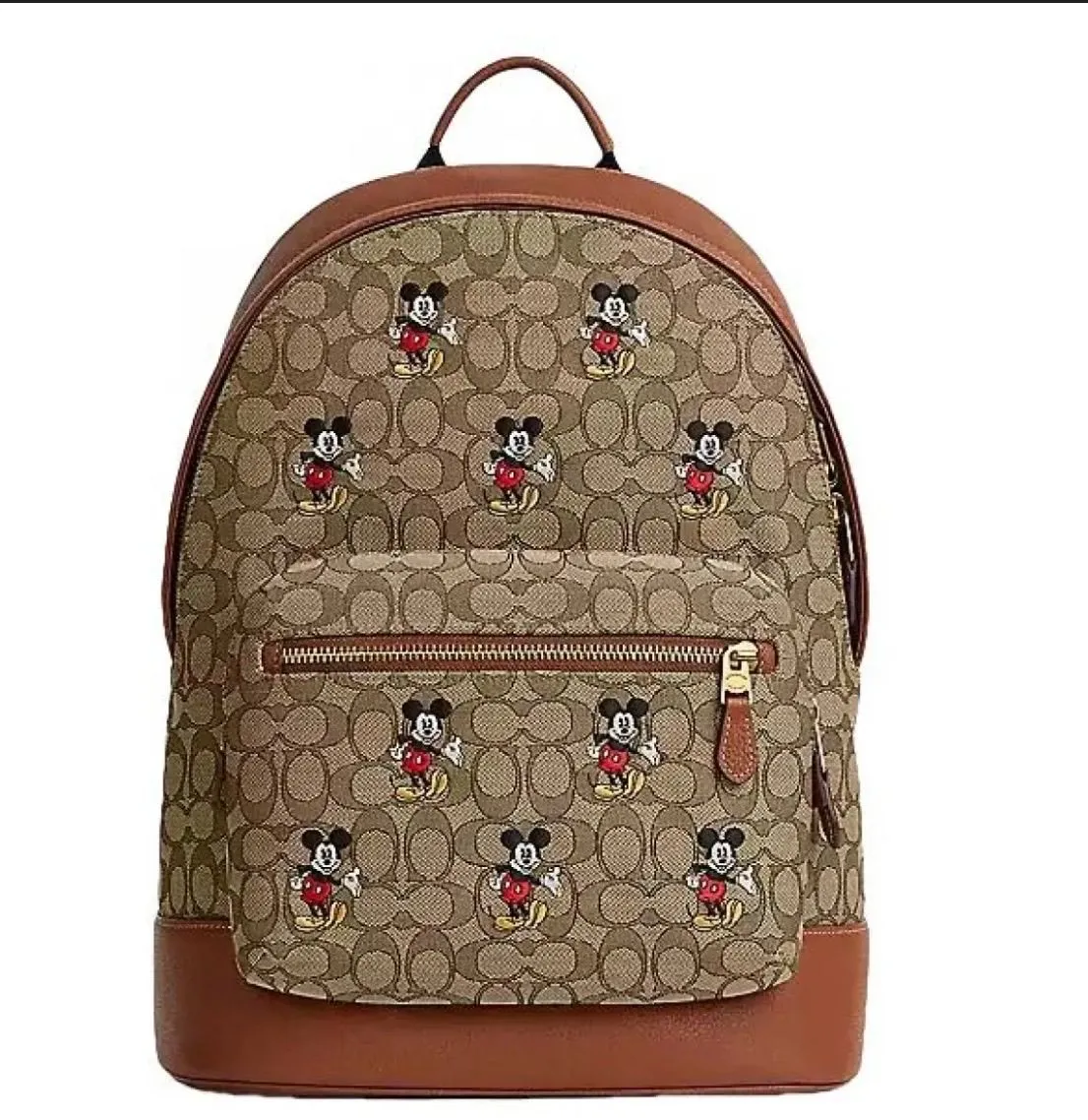 coach disney backpack X Charter In Signature Textile Jacquard With Mic  Club de Mode COACH X DISNEY Court Backpack
