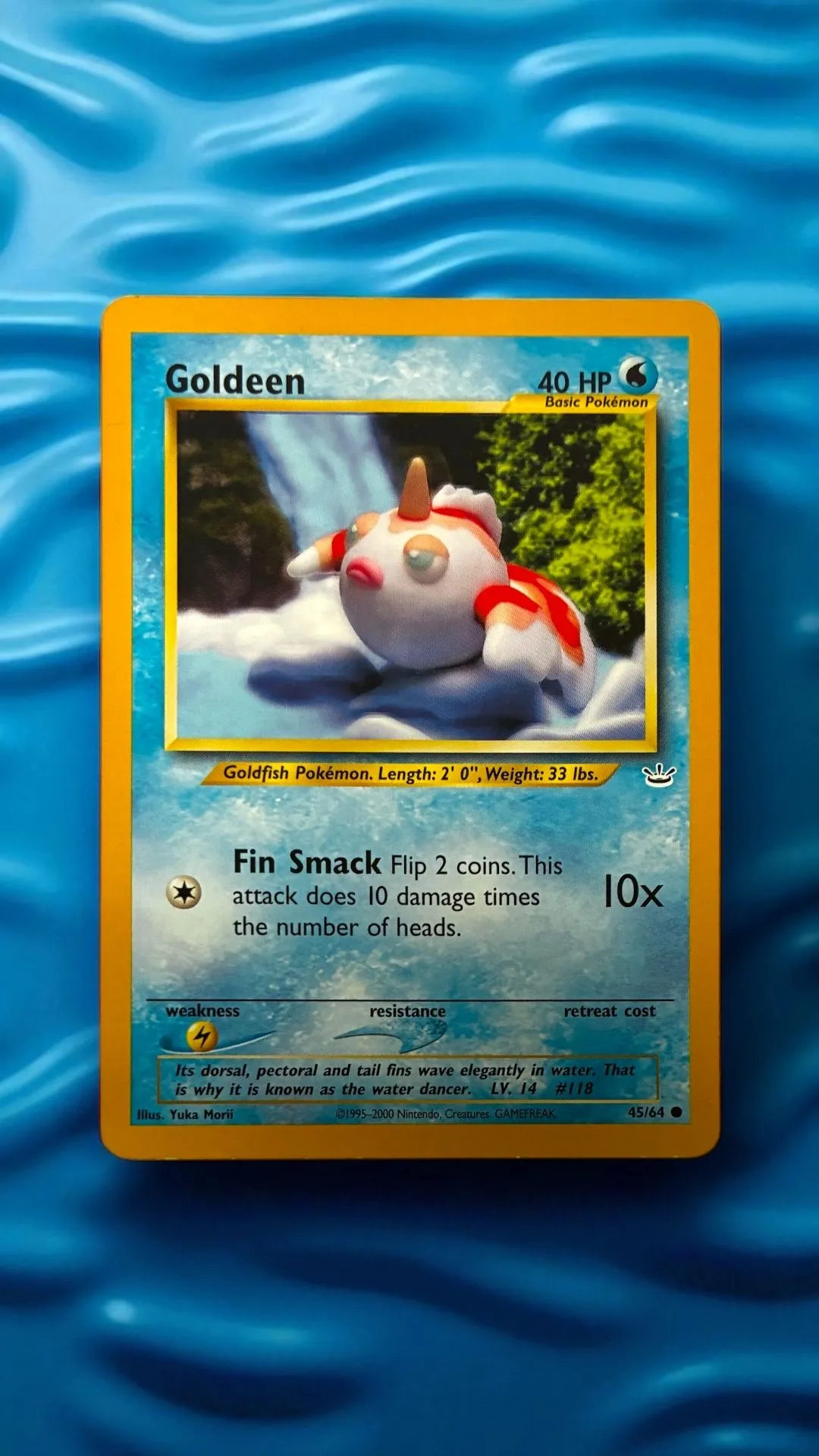 1995 goldeen pokemon card TCG Grading 9 - Goldeen - 53/64 main image 1