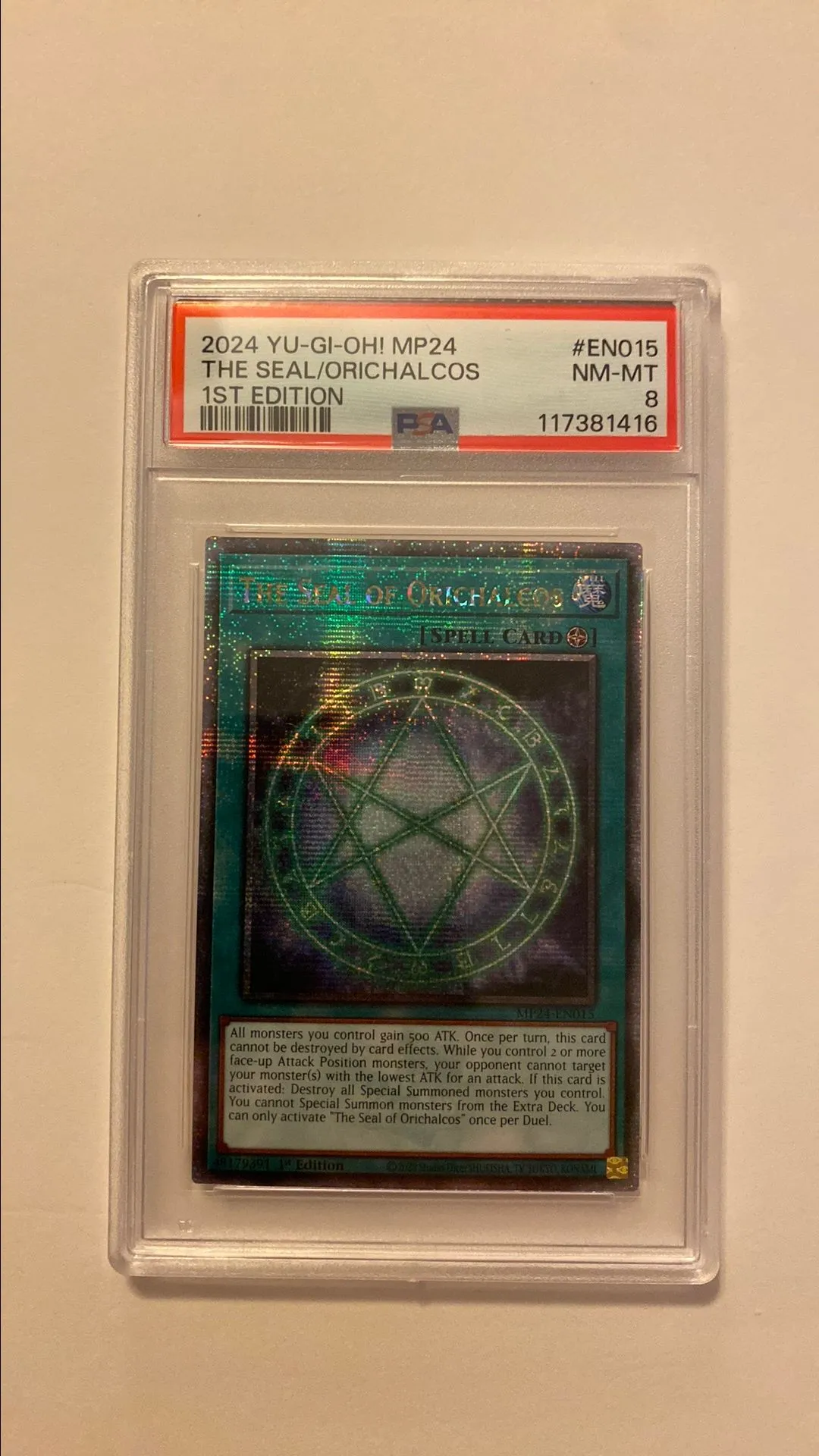 2024 Yu-Gi-Oh! Mp24-25Th Anniversary Tin: Dueling Mirrors The Seal/ Orichalcos 1St Ed PSA NM-MT 8  Whatnot: Shop, Sell, Connect