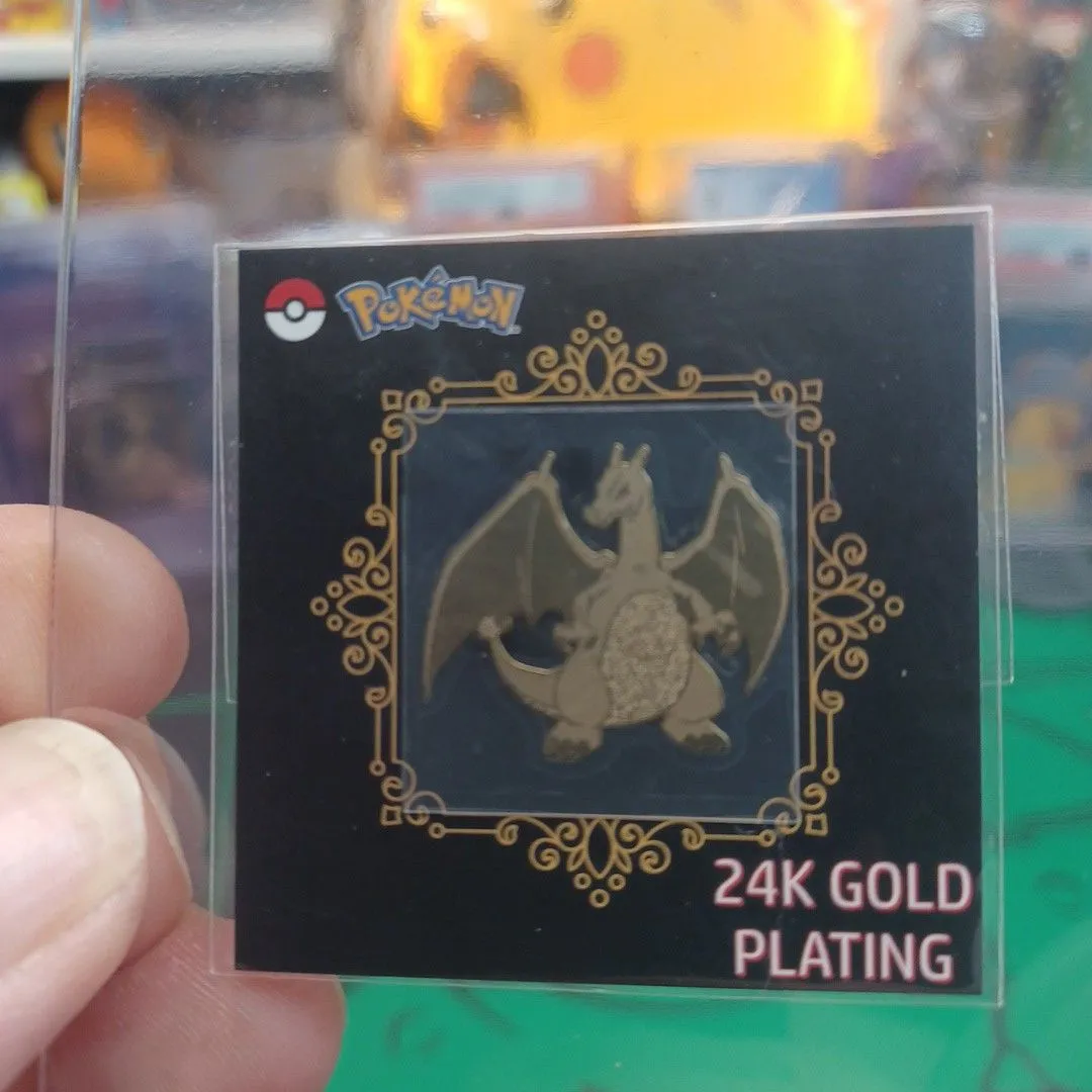 24K GOLD PLATED Charizard STRIKING CANDY STICKER!  Whatnot: Shop, Sell,  Connect