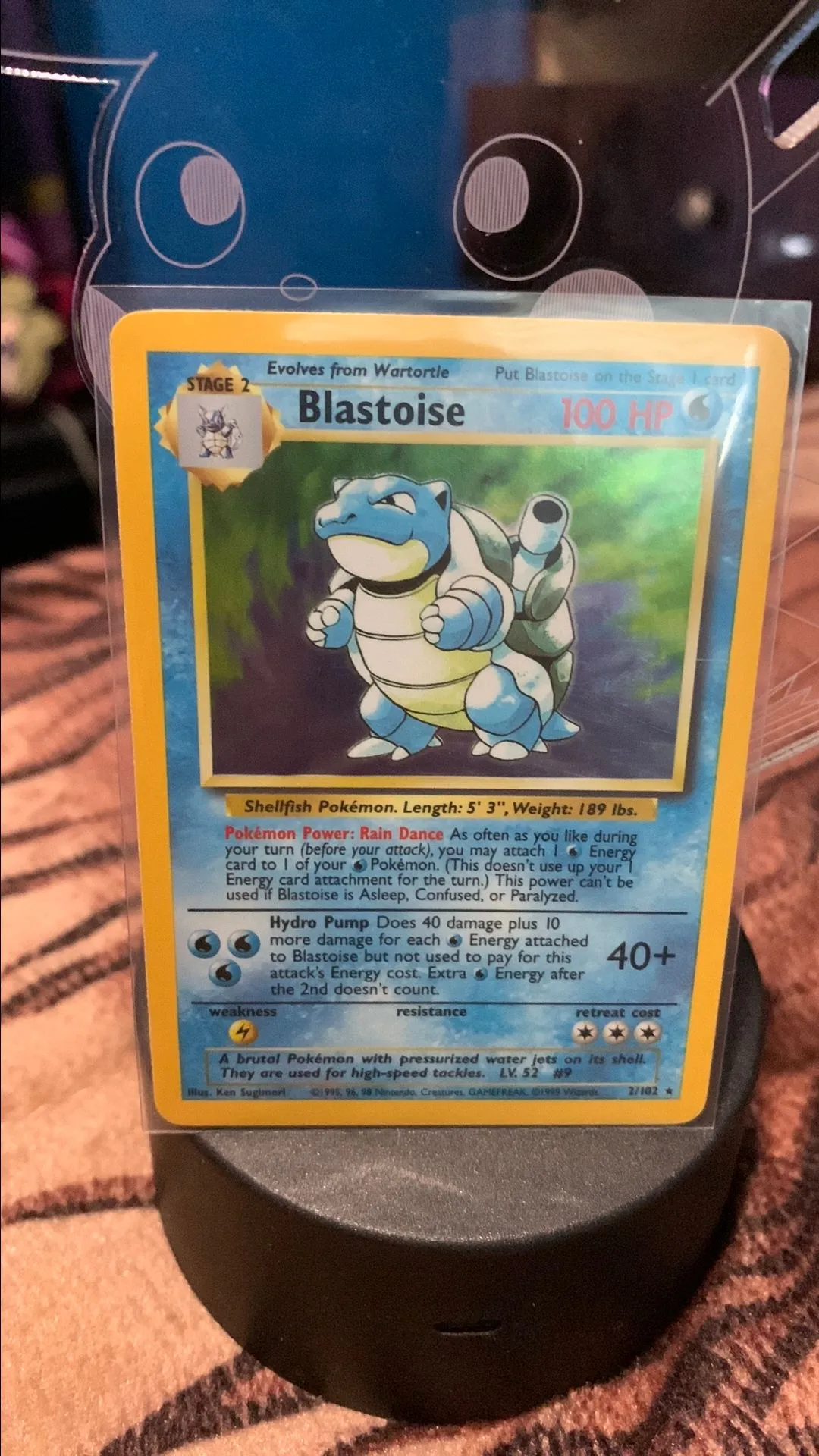 Blastoise 2/102  Base Set Holo Pokmon Card (EXC / Near Mint)