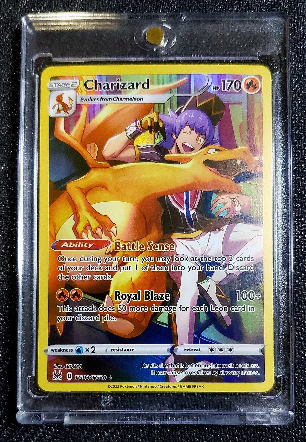 Pokemon Lost Origin Rare Charizard TG03 [CGC 9.0]
