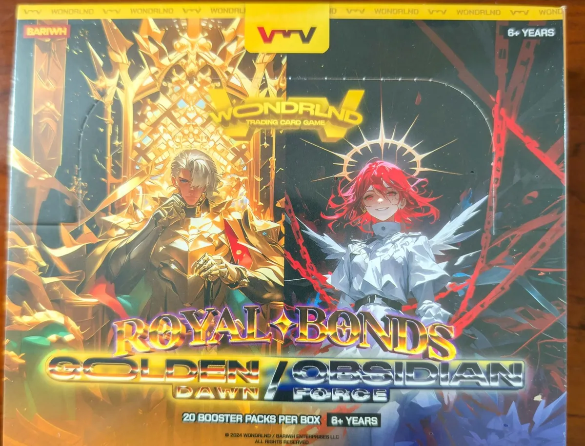C1 - Wondrlnd Royal Bonds Golden/Obsidian Booster Box **SHIPPED**   Whatnot: Shop, Sell, Connect