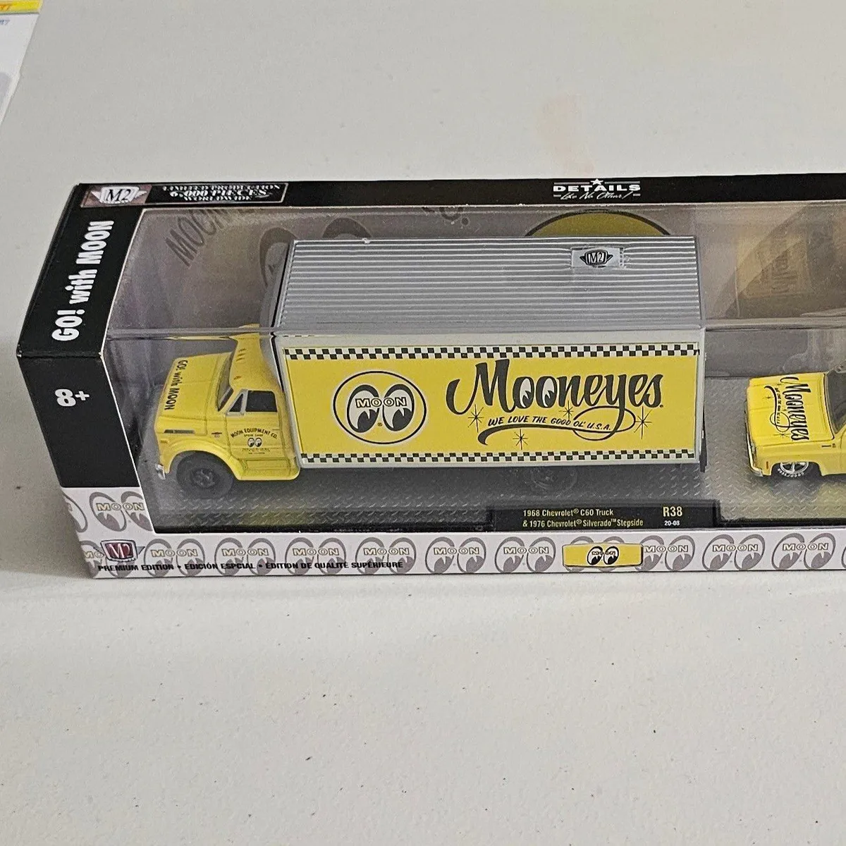 ★US限定 1/64 M2 MACHINES MOONEYES Auto Haulers Diecast M2 ムーンアイズ ダイキャスト トレーラー 3台セット 新品/送料無料★ M2 Machines 1:64 1973 Chevrolet Cheyenne Super 30 Mooneyes