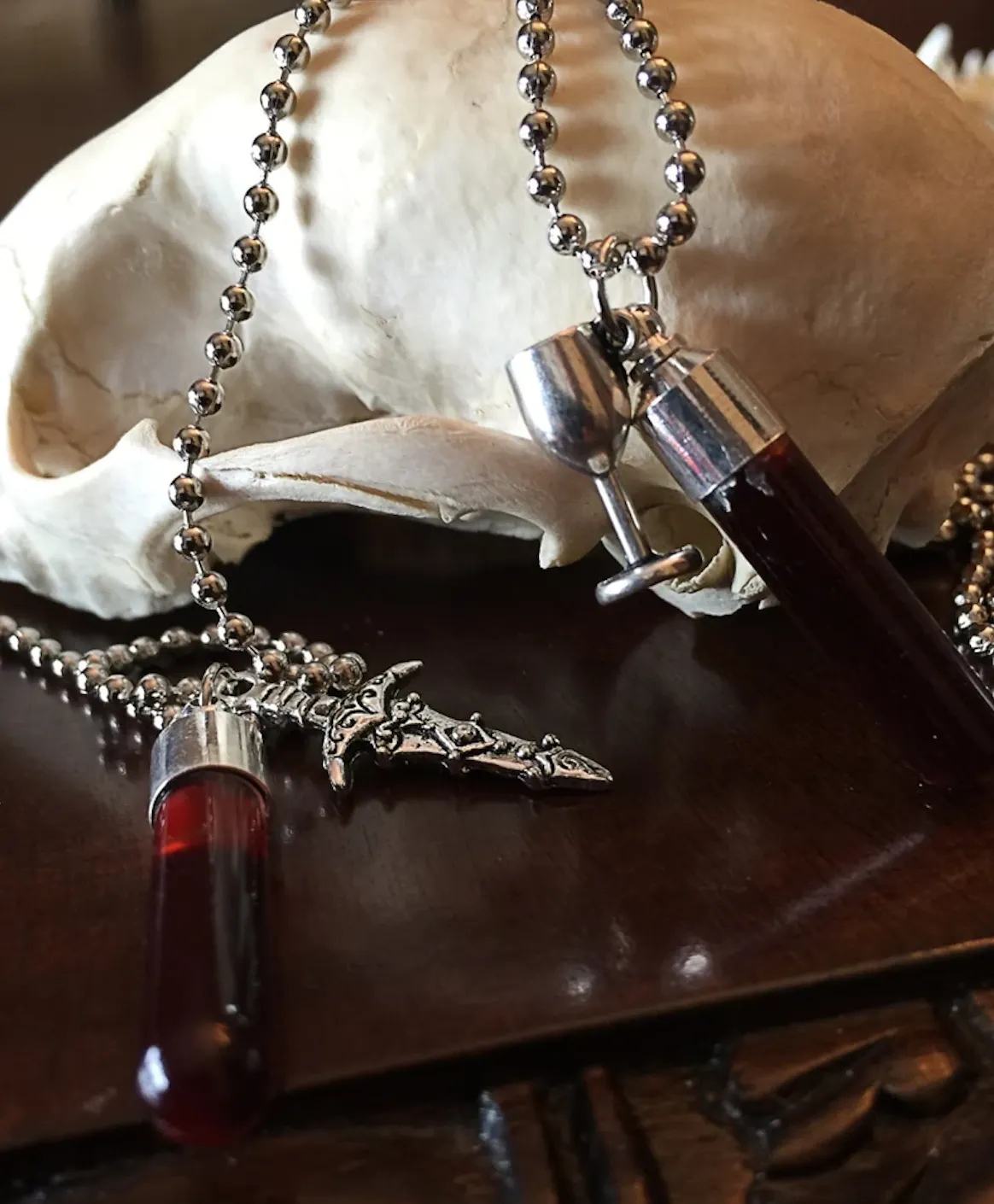 Make your own Blood Vial Pendant Kit Lovers Includes