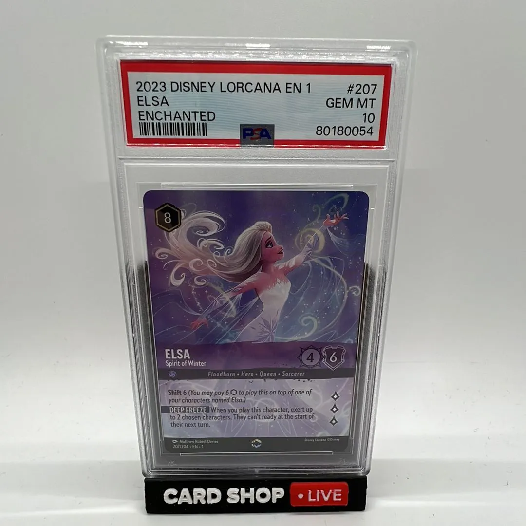2023 Disney Lorcana En 1-The First Chapter Elsa Enchanted PSA GEM MT 10   Whatnot: Shop, Sell, Connect
