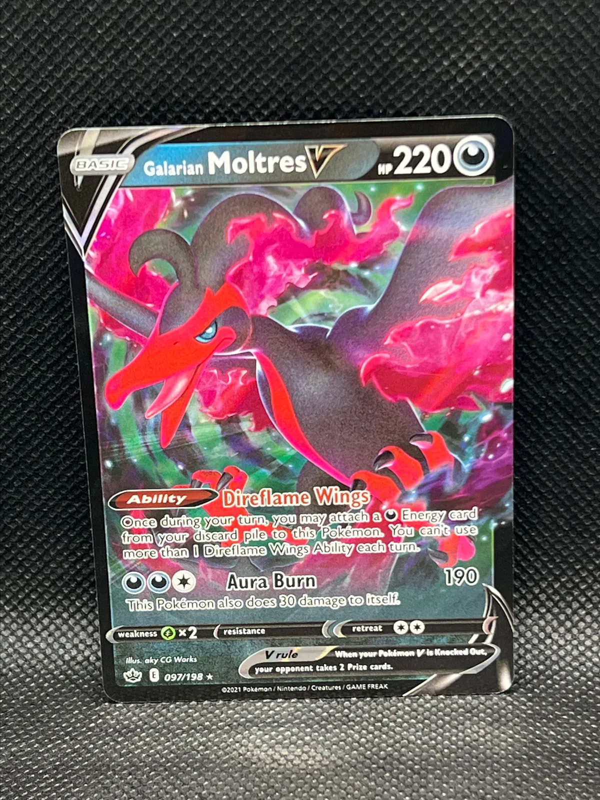 Pokmon TCG Galarian Moltres V 097/198 Holo Rare Near Mint  Whatnot: Shop,  Sell, Connect