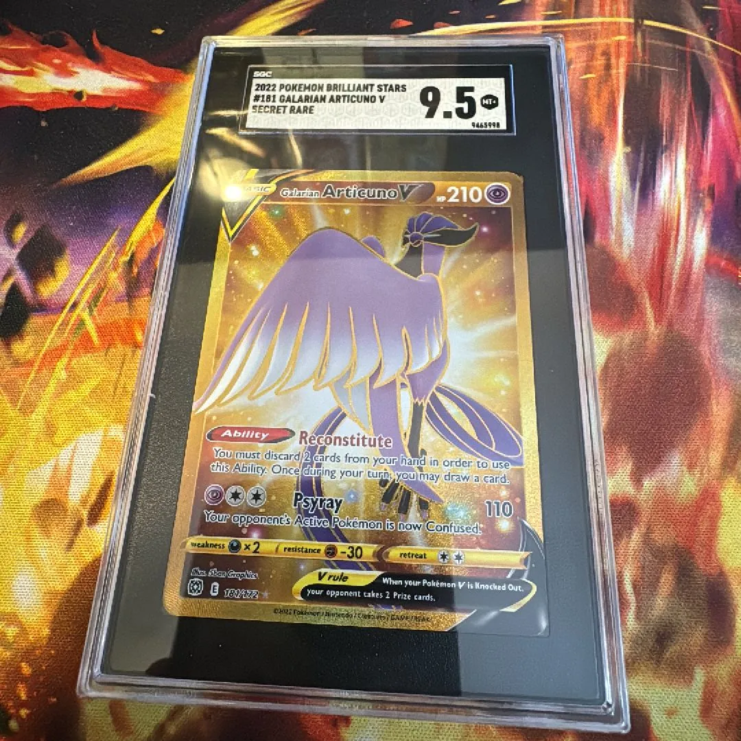 Pokemon Galarian Articuno V Brilliant Stars 181/172 SGC 9.5  Whatnot:  Shop, Sell, Connect