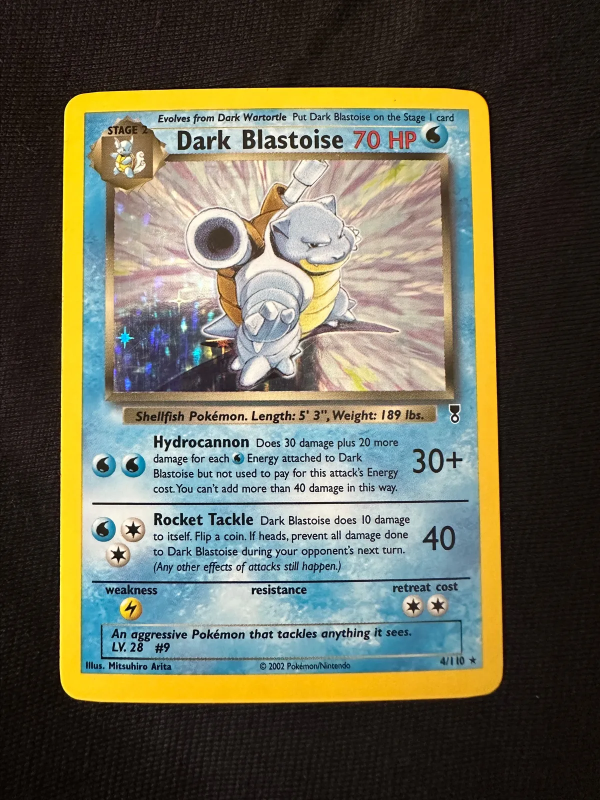 dark blastoise pokemon card 4/110 Legendary Collection Holo Rare Pokémon TCG LP · Whatnot: Shop, Sell, Connect [2W] Rocket Tackle (40) Dark Blastoise does 10 damage to itself GRAIL! DARK BLASTOISE LEGENDARY SET