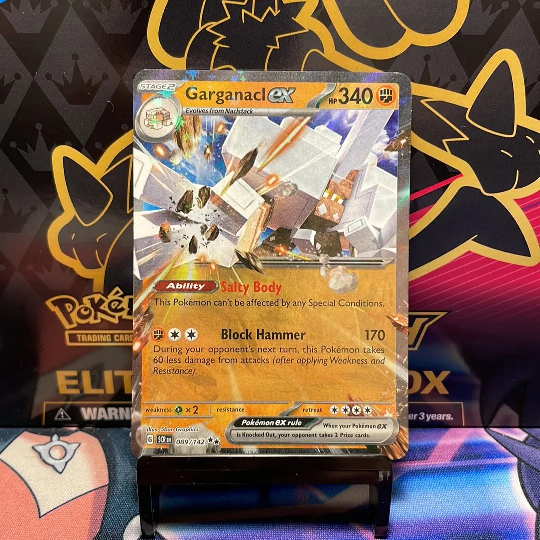 garganacl ex pokemon card Amazon.com: Pokemon - Garganacl ex 089/142