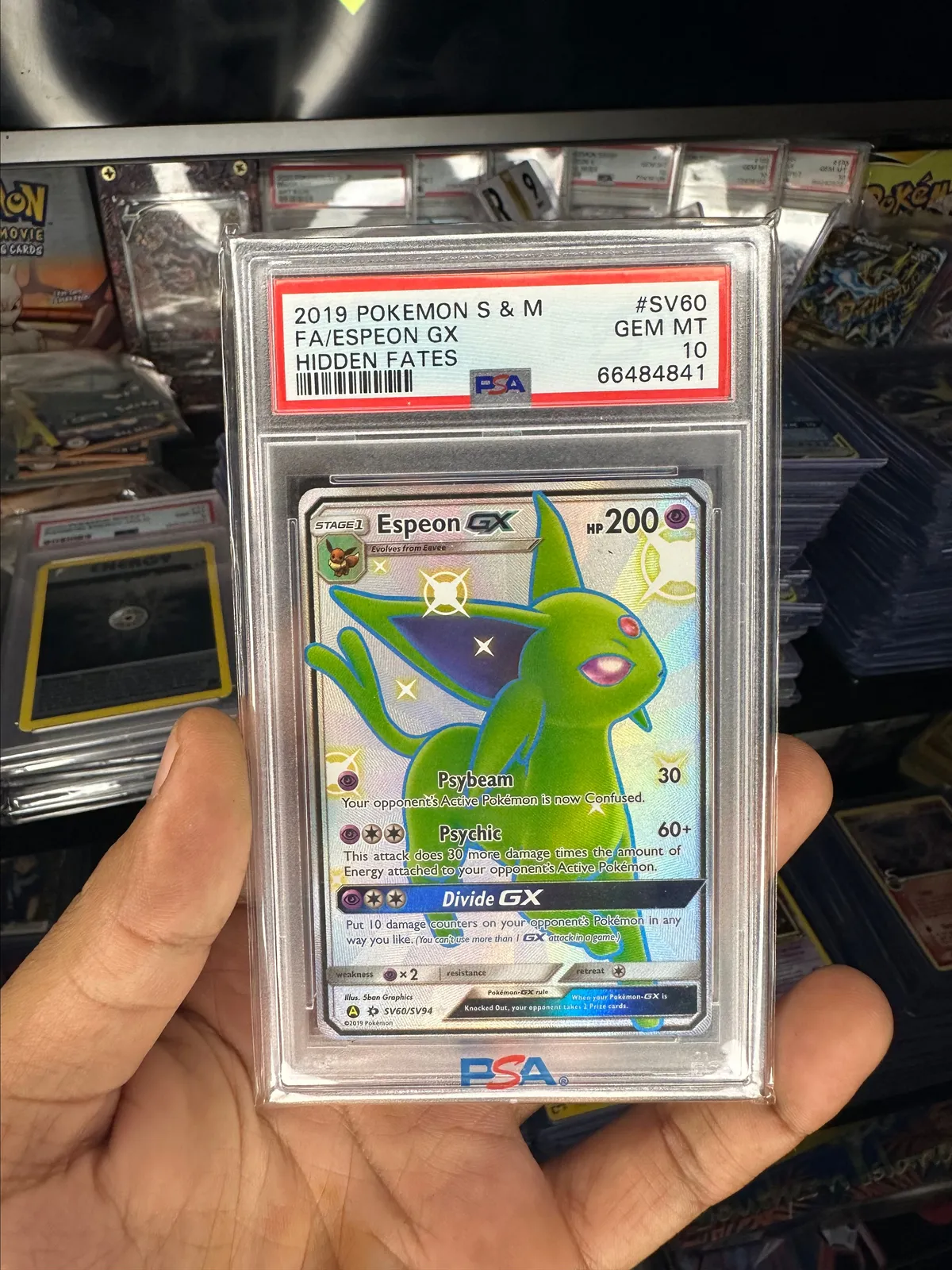 SHINY Espeon Gx FA Hidden Fates PSA 10  Whatnot: Shop, Sell, Connect