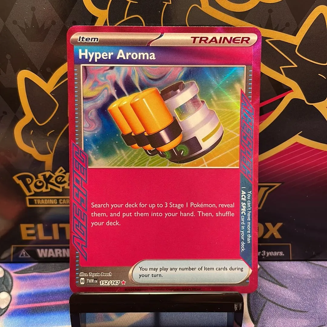 Hyper Aroma Ace Spec 152/167 Twilight Masquerade Scarlet And Violet   Whatnot: Shop, Sell, Connect