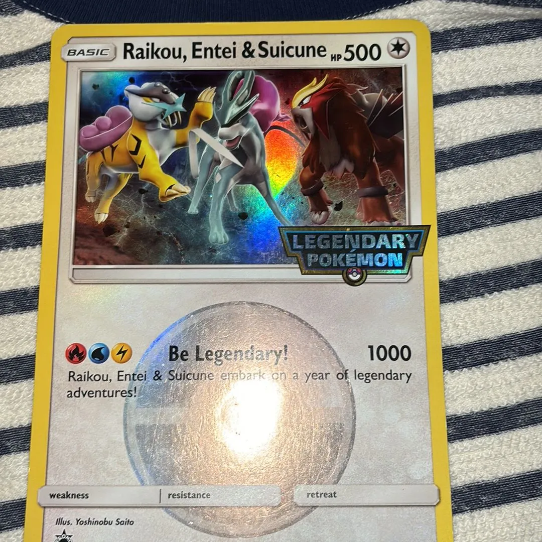 GIANT raikou,entei,suicune card  Whatnot: Shop, Sell, Connect