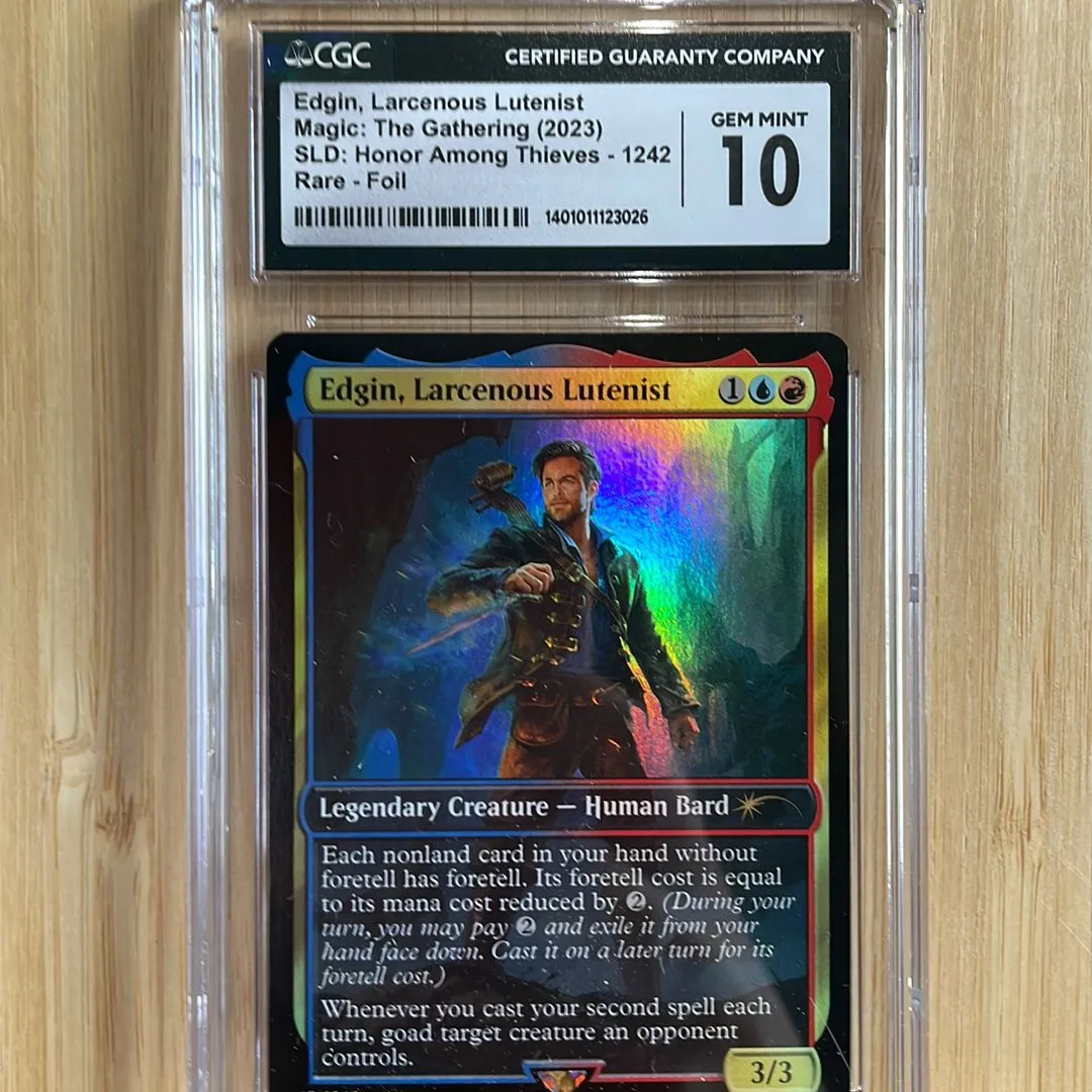 edgin mtg card  MTG Edgin, Larcenous Lutenist FOIL Secret Lair x Dungeons & Dragons 