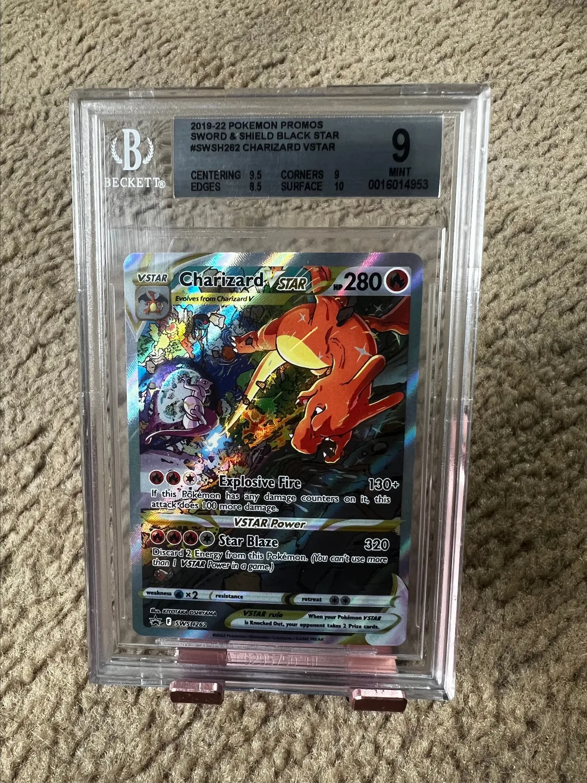 pokemon charizard vstar swsh262 promo card Full Art 2022 Black Star MGC 10 2022 Pokemon SWSH BSP Ultra