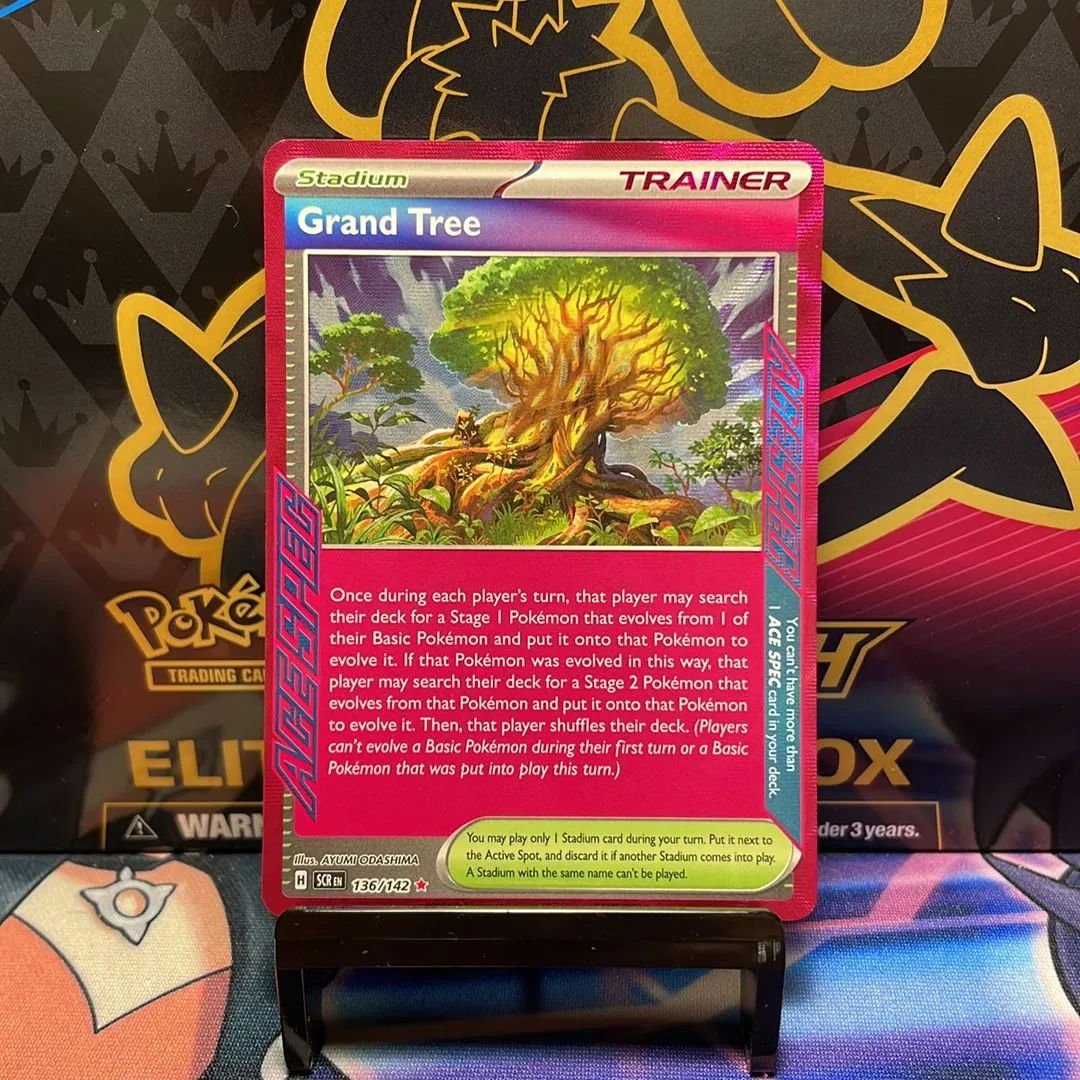 grand tree pokemon card Grand Tree (136/142) (SCR) – Poke Gems MTL main image 1