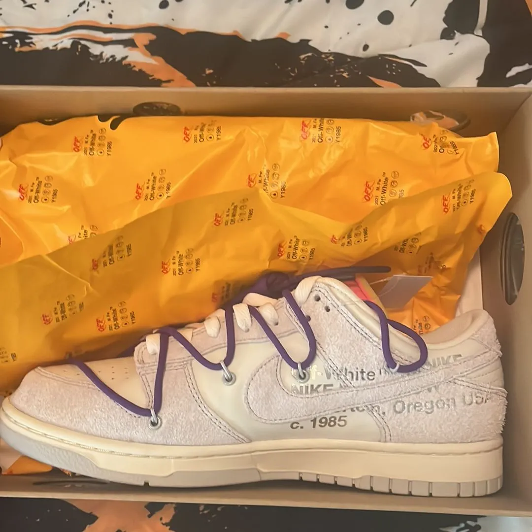 dunk low off white lot 15