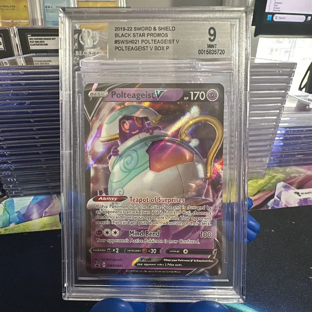 Polteageist V Sword and Shield Black Star Promos BECKETT 9  Whatnot: Shop,  Sell, Connect