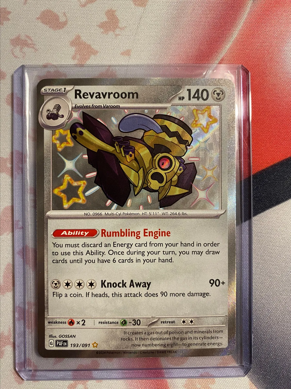 revavroom pokemon card [Shiny] Placeholder Image Provided Revavroom ex 156/197 Double Rare