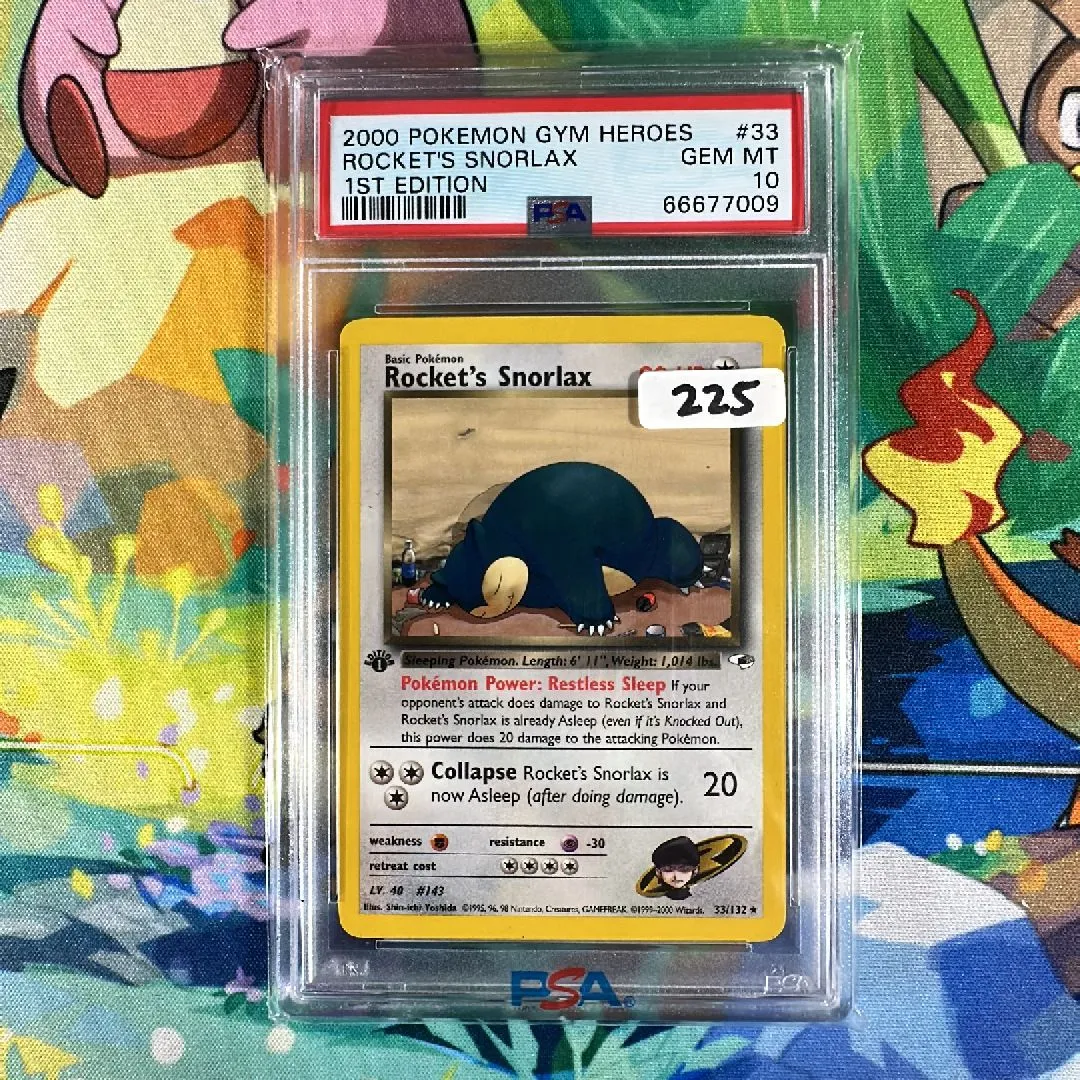 2000 Pokemon Gym Heroes Rocket'S Snorlax 1St Edition PSA GEM MT 10   Whatnot: Shop, Sell, Connect