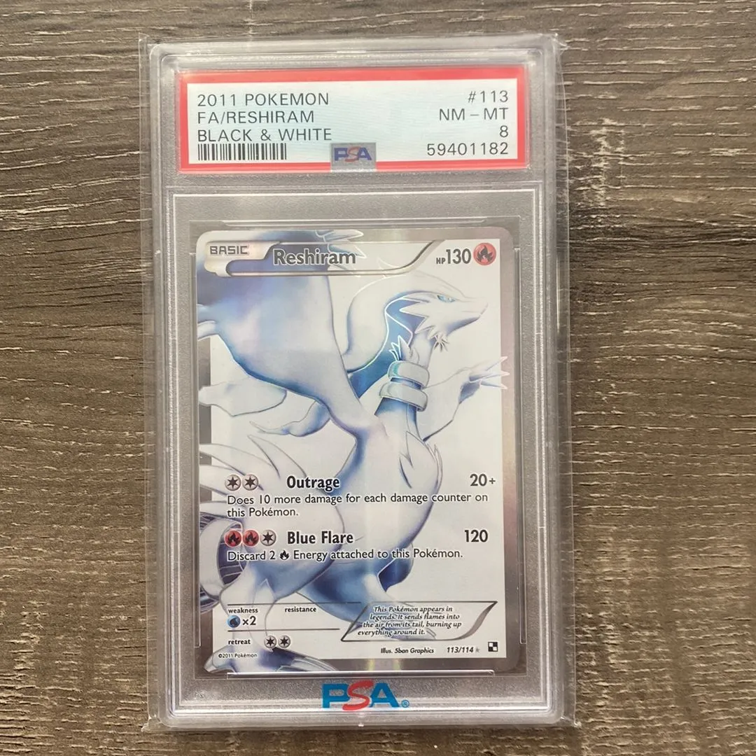 Reshiram 113/114 PSA Graded 2011 Pokmon Black And white Holo fullart rare Pokmon  Card  Whatnot: Shop, Sell, Connect