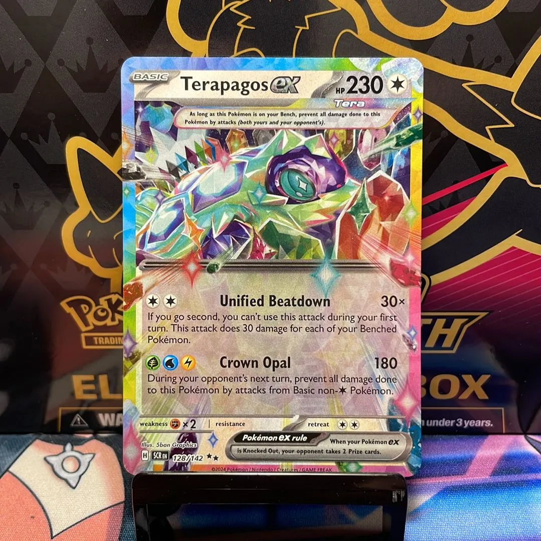 Terapagos EX Tera 128/142 Stellar Crown Scarlet And Violet  Whatnot: Shop,  Sell, Connect