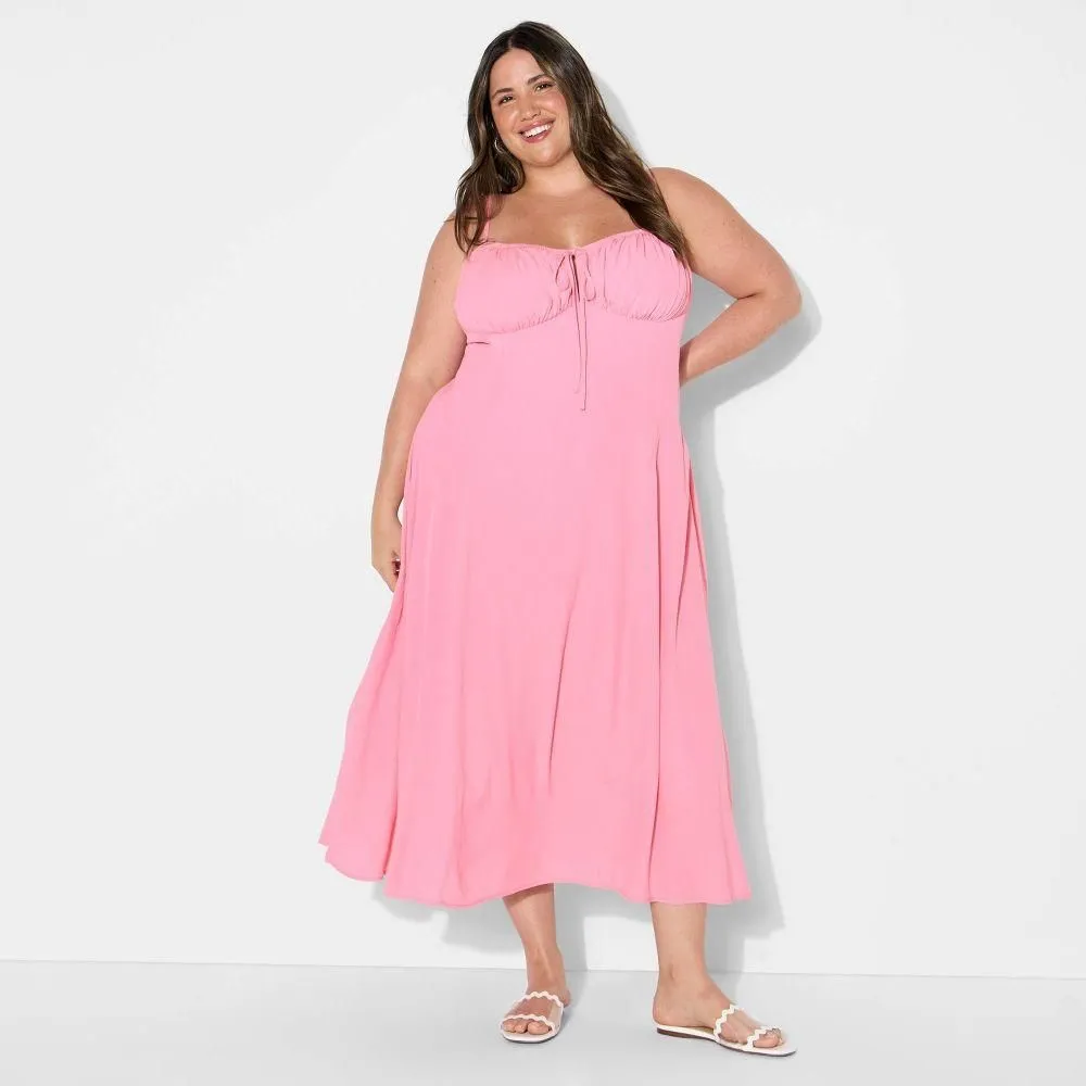 strapless open back dress Destene Floral Maxi Dress main image 1