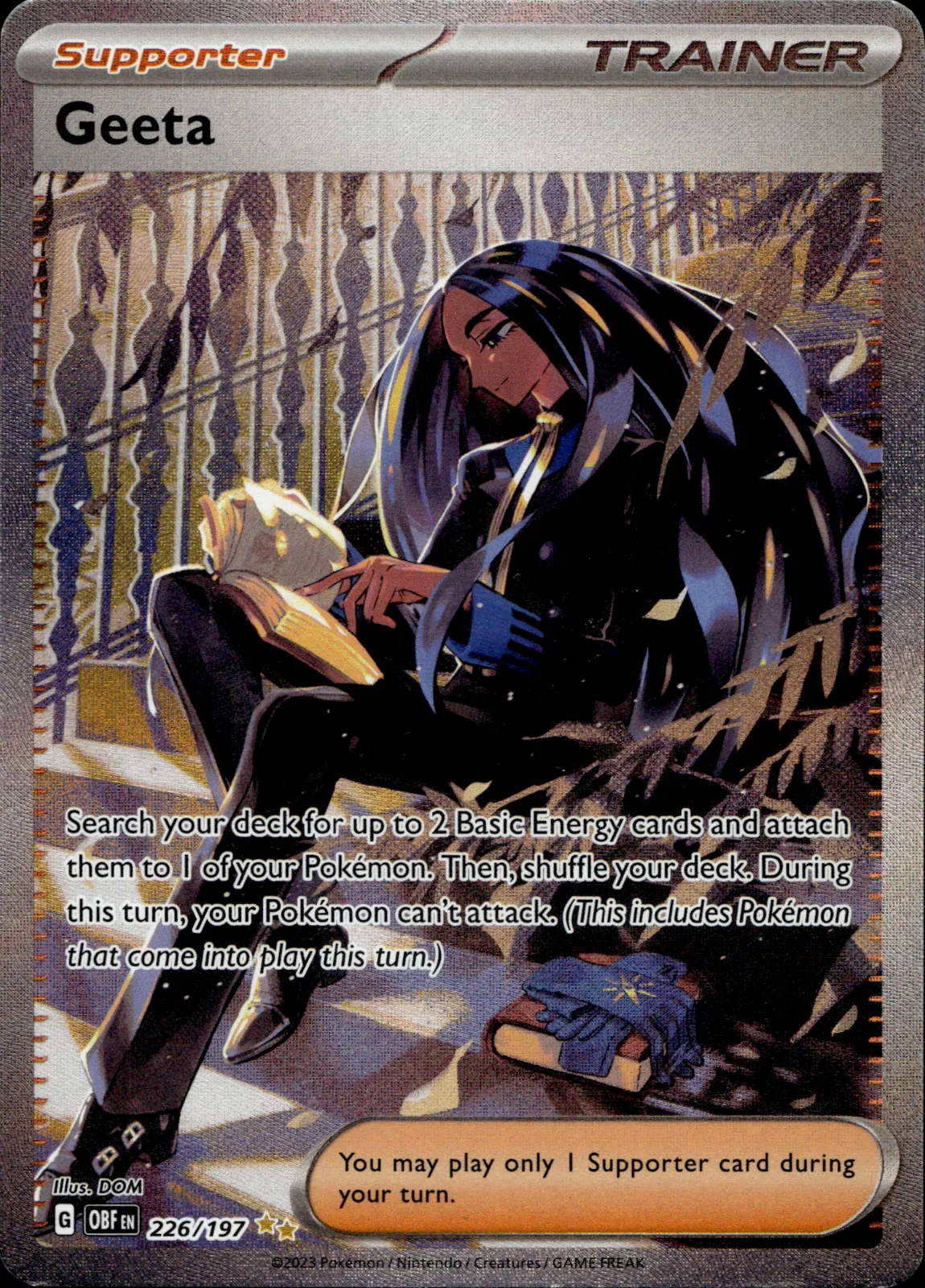 Geeta 226/197 SV03: Obsidian Flames Pokmon Card  Whatnot: Shop, Sell,  Connect