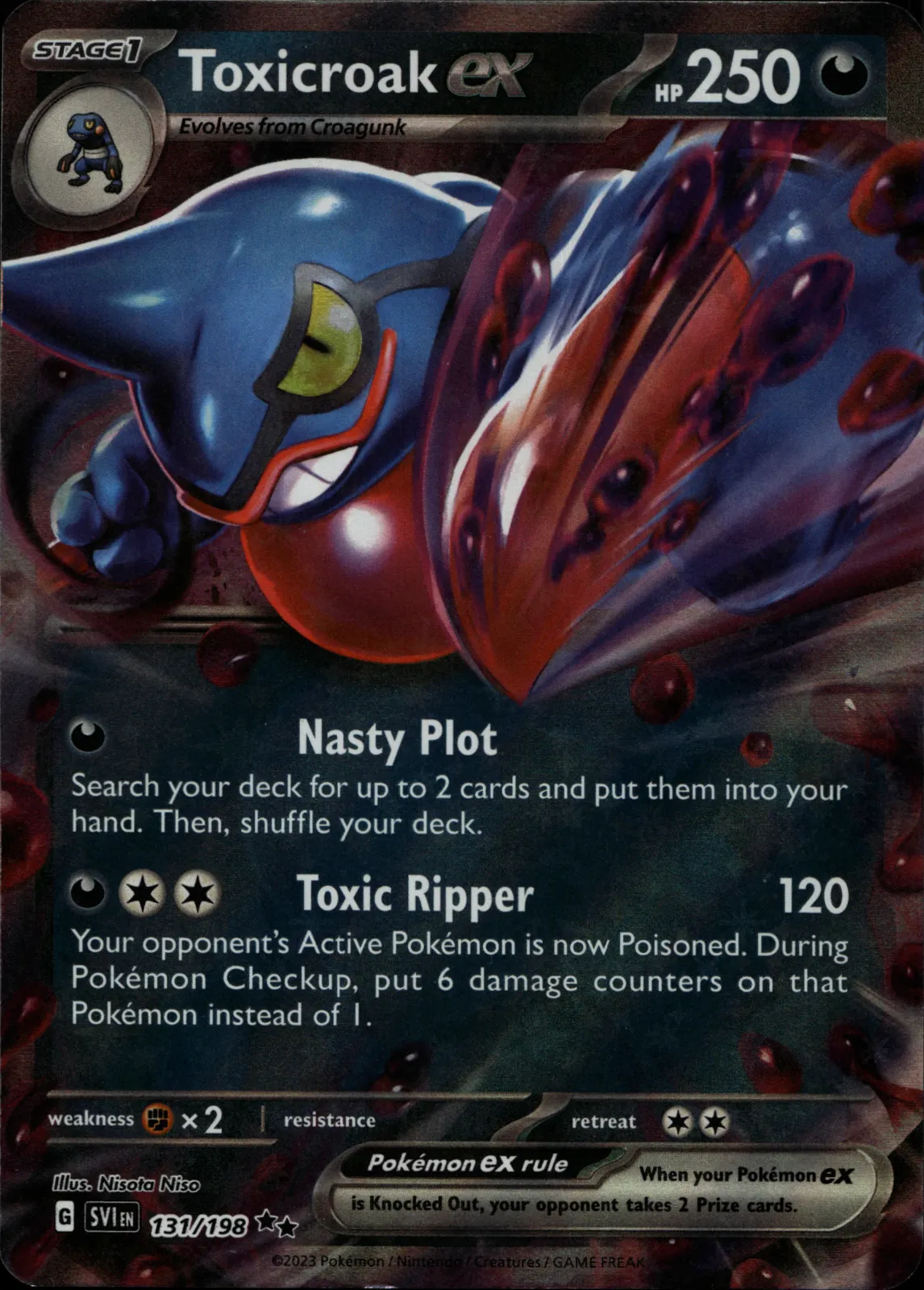 pokemon toxicroak card Toxicroak 31/100 - Majestic Dawn main image 1