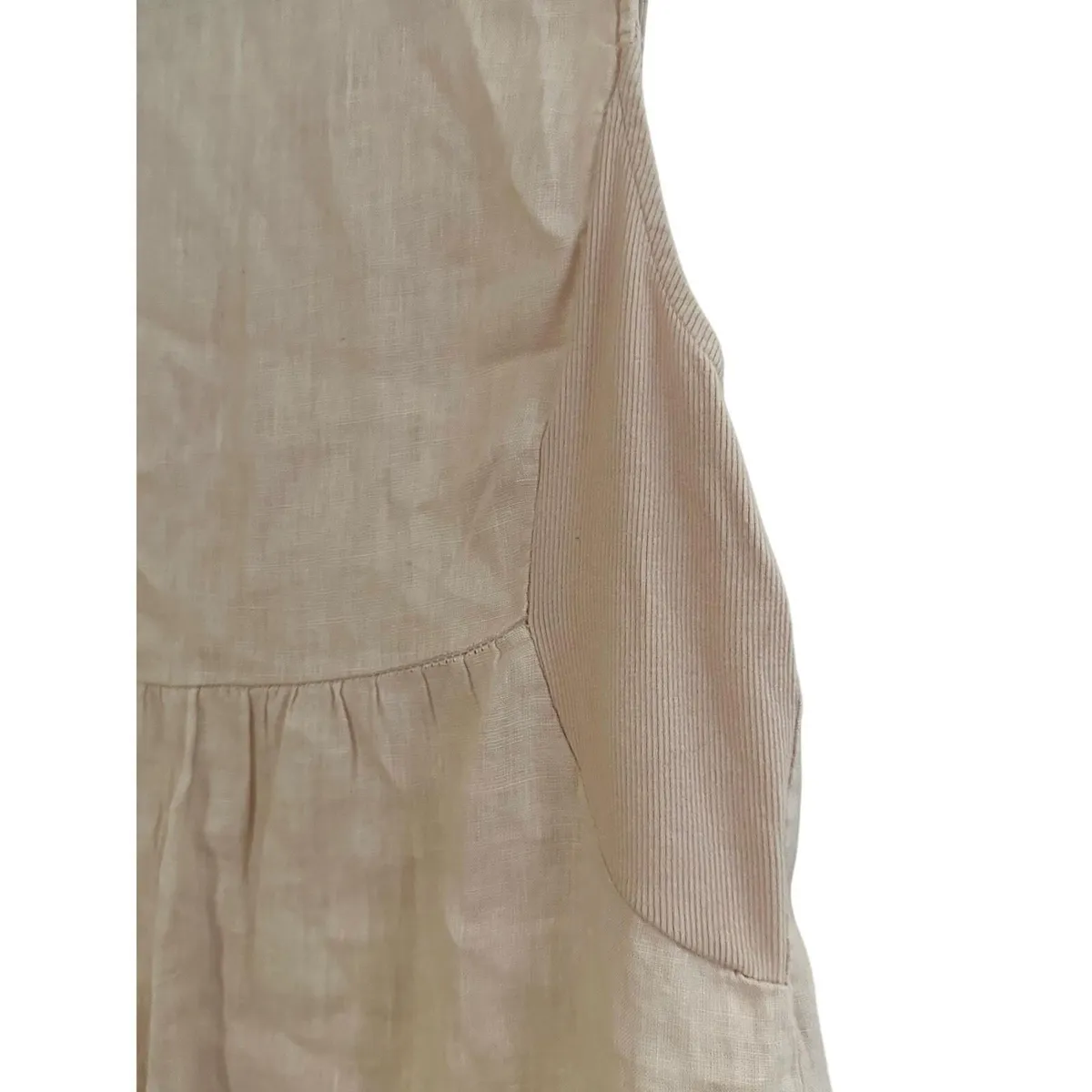 TERZO MILLENNIO Italy 100% Linen Sleeveless Button Down Dress Light  Pink-Beige M  Whatnot: Shop, Sell, Connect