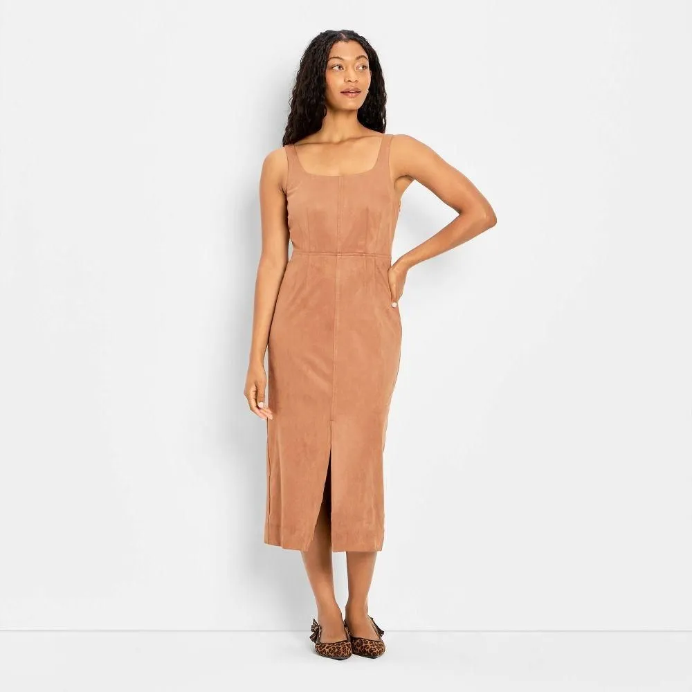 chinese dress ladies READ BETWEEN THE LINES STRIPE MIDI DRESS main image 1