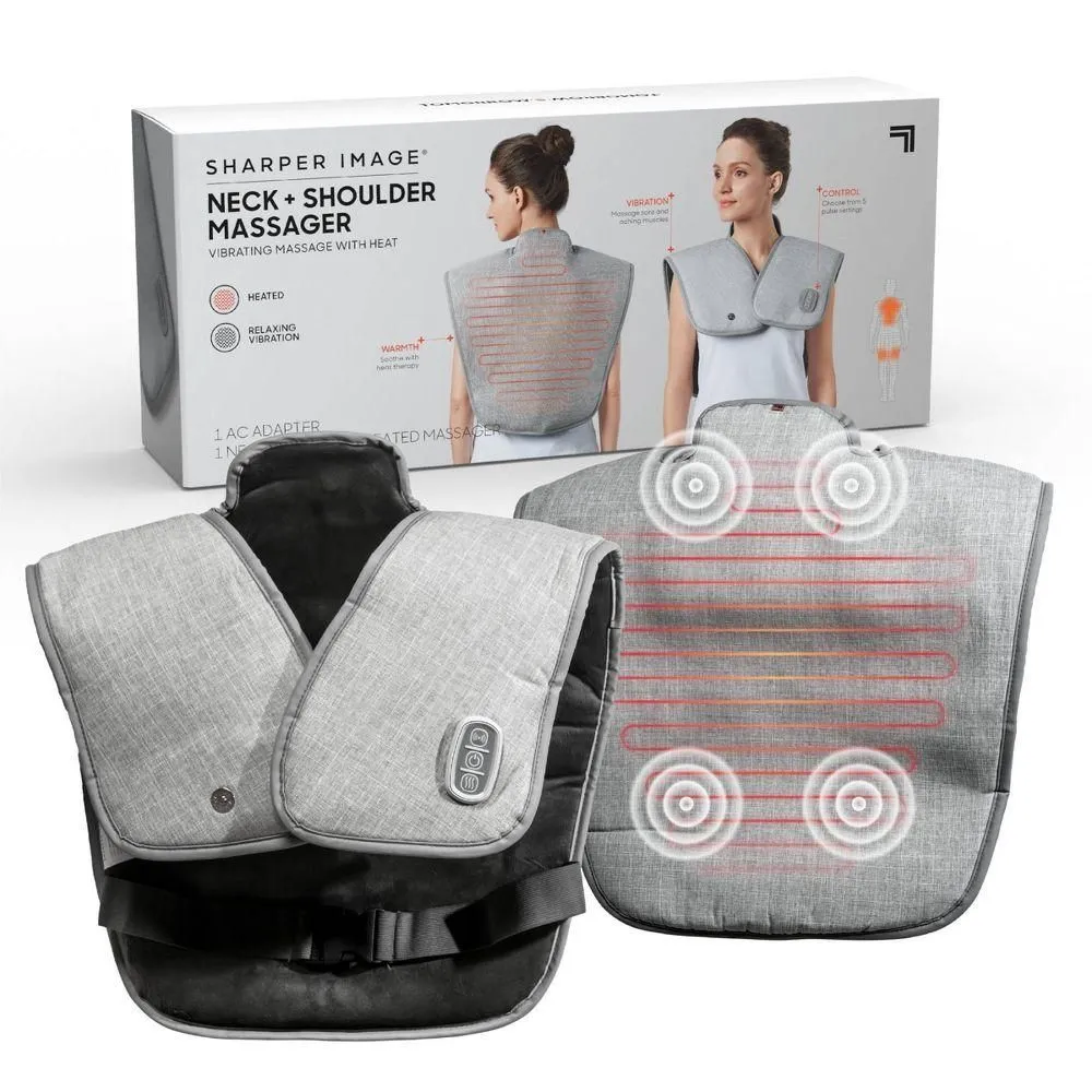 Open-box - Sharper Image Heated Neck and Shoulder Massager Wrap  Whatnot:  Shop, Sell, Connect