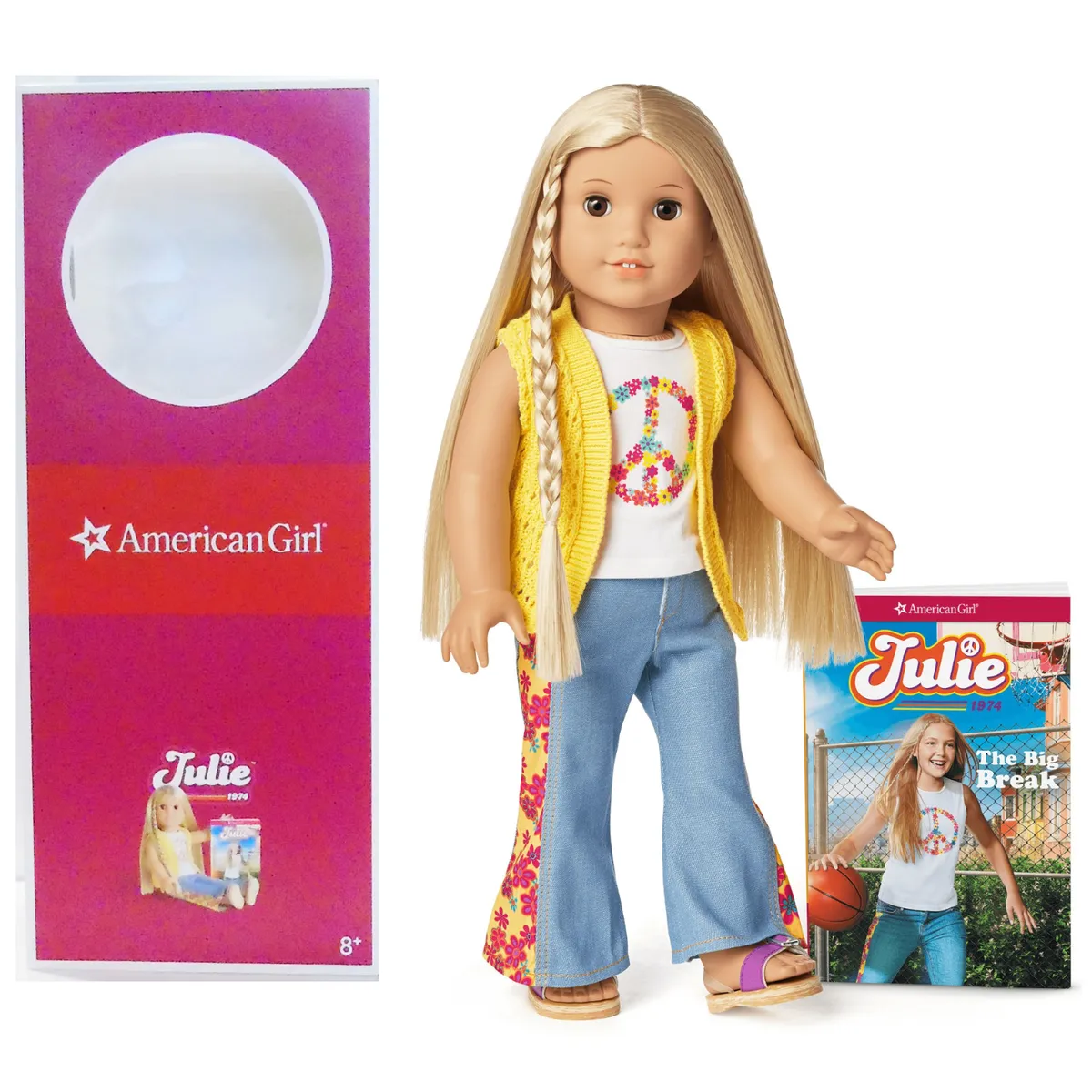 American Girl DOLL JULIE BEFOREVER 1974 MEET OUTFIT