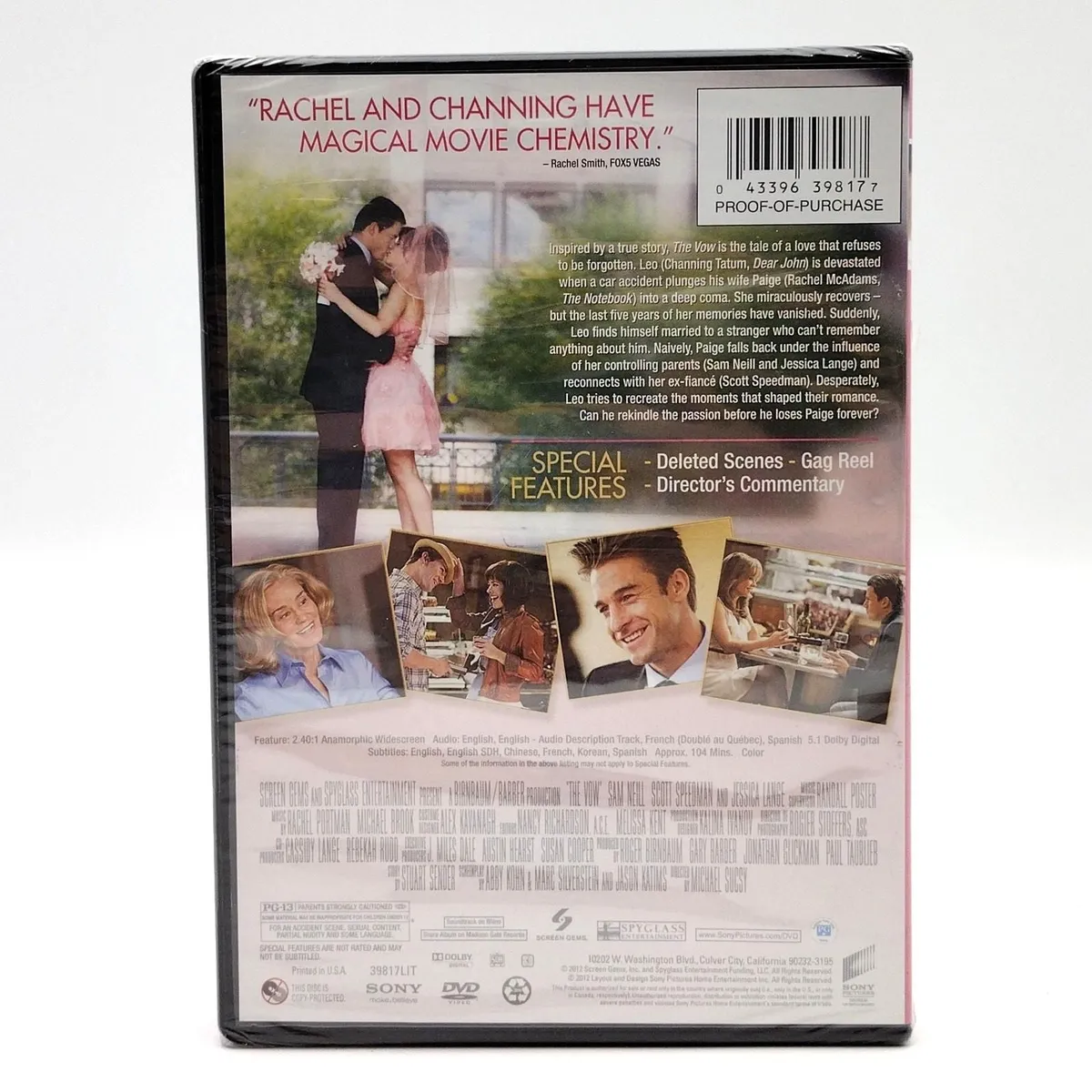 The Vow Brand New DVD Sony 2012 Sealed Digital Channing Tatum