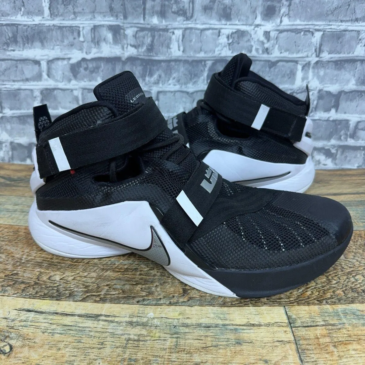 Nike LeBron Soldier Black White Basketball Shoes 749498-001