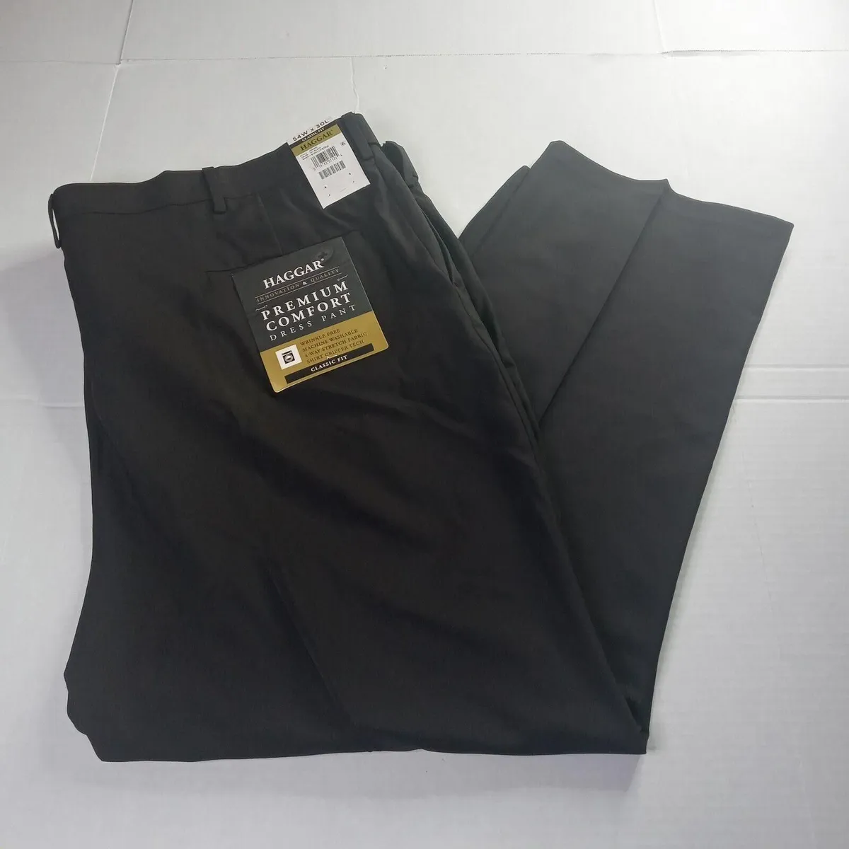 Haggar Premium Comfort Dress Pants Men's 54x30 Black Classic-Fit Stretch  Fabric  Whatnot: Shop, Sell, Connect