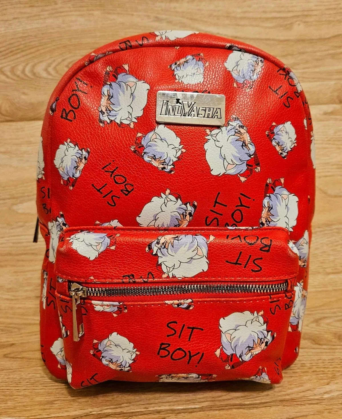 inuyasha sit boy mini backpack Fashion InuYasha Shrine Cherry Blossoms Mini